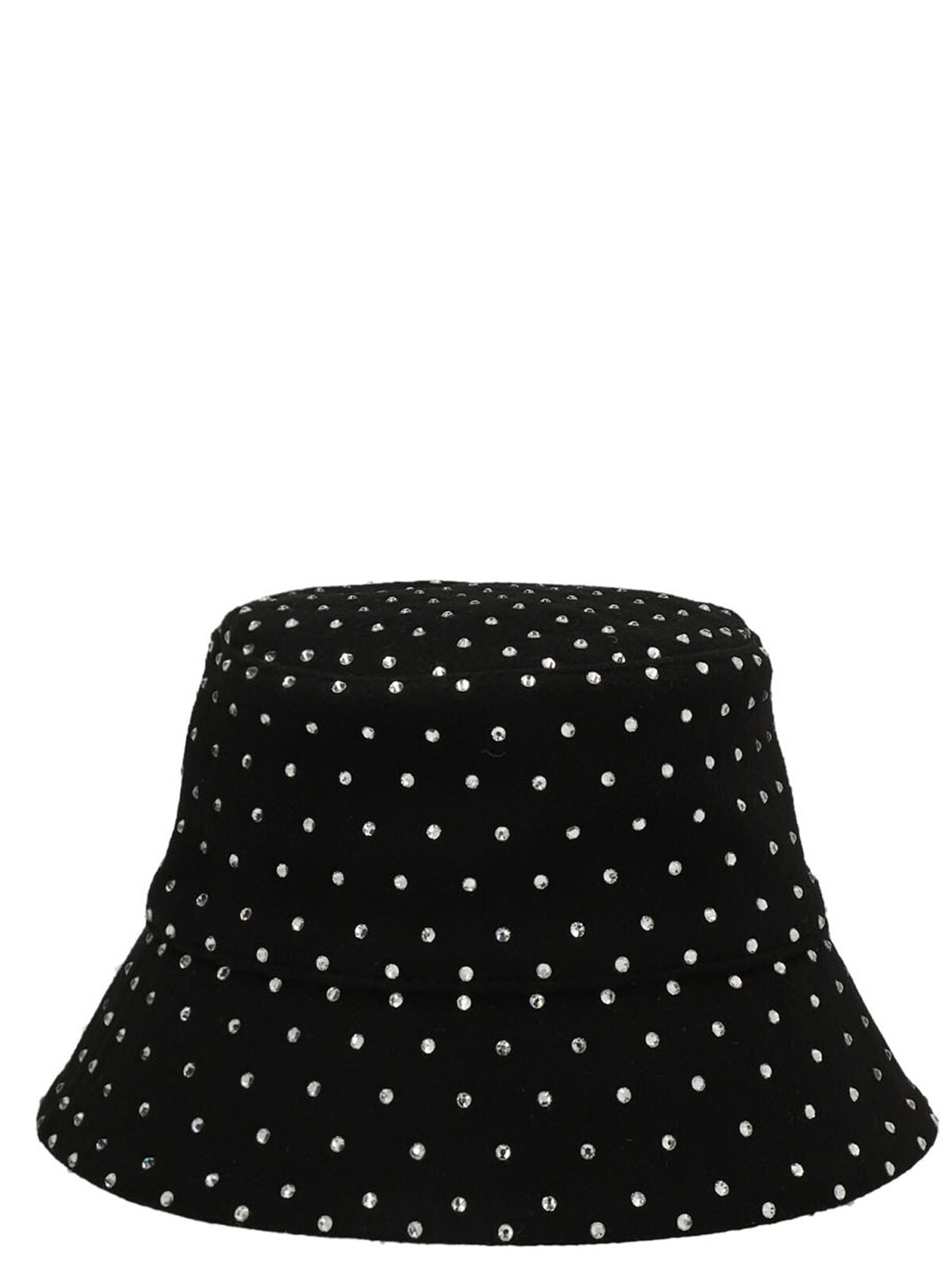 RUSLAN BAGINSKIY Black Wool Bucket Women's Hat