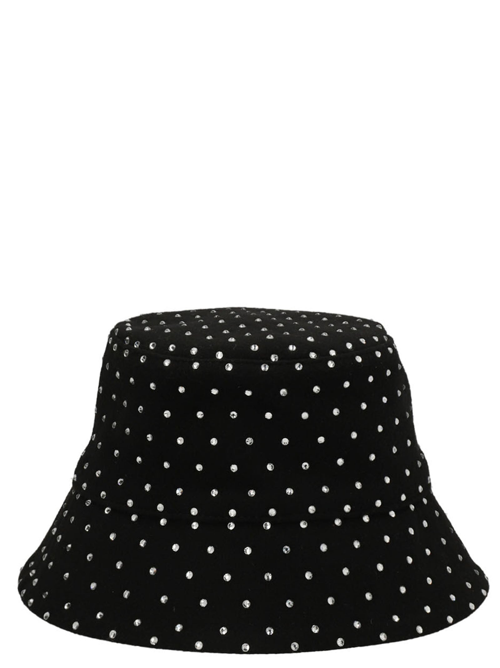 RUSLAN BAGINSKIY Black Wool Bucket Women's Hat