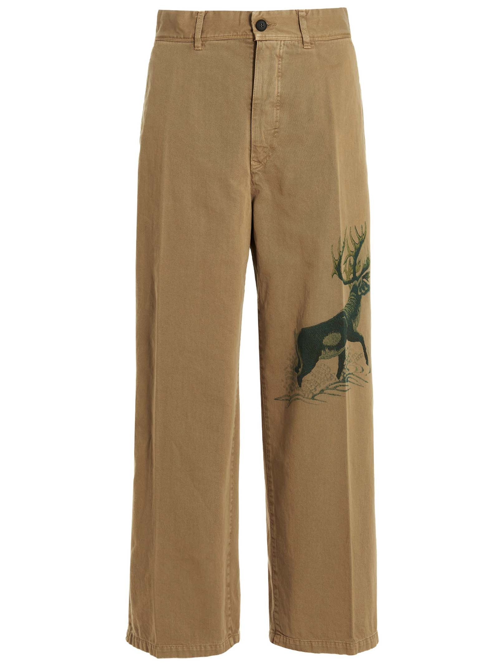 INCOTEX RED X FACETASM Beige Cotton Casual Men's Pants