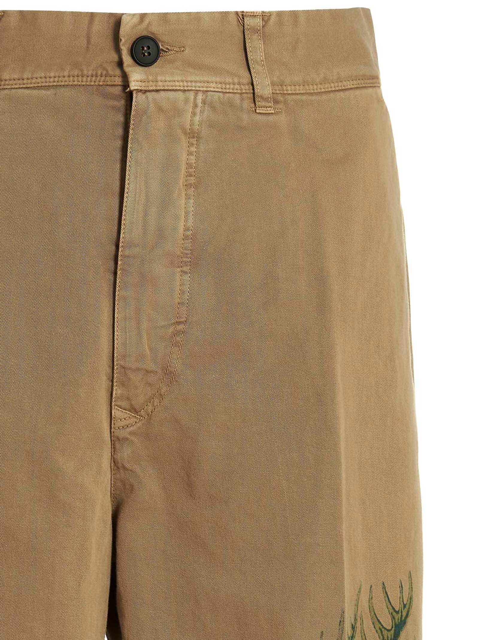 INCOTEX RED X FACETASM Beige Cotton Casual Men's Pants