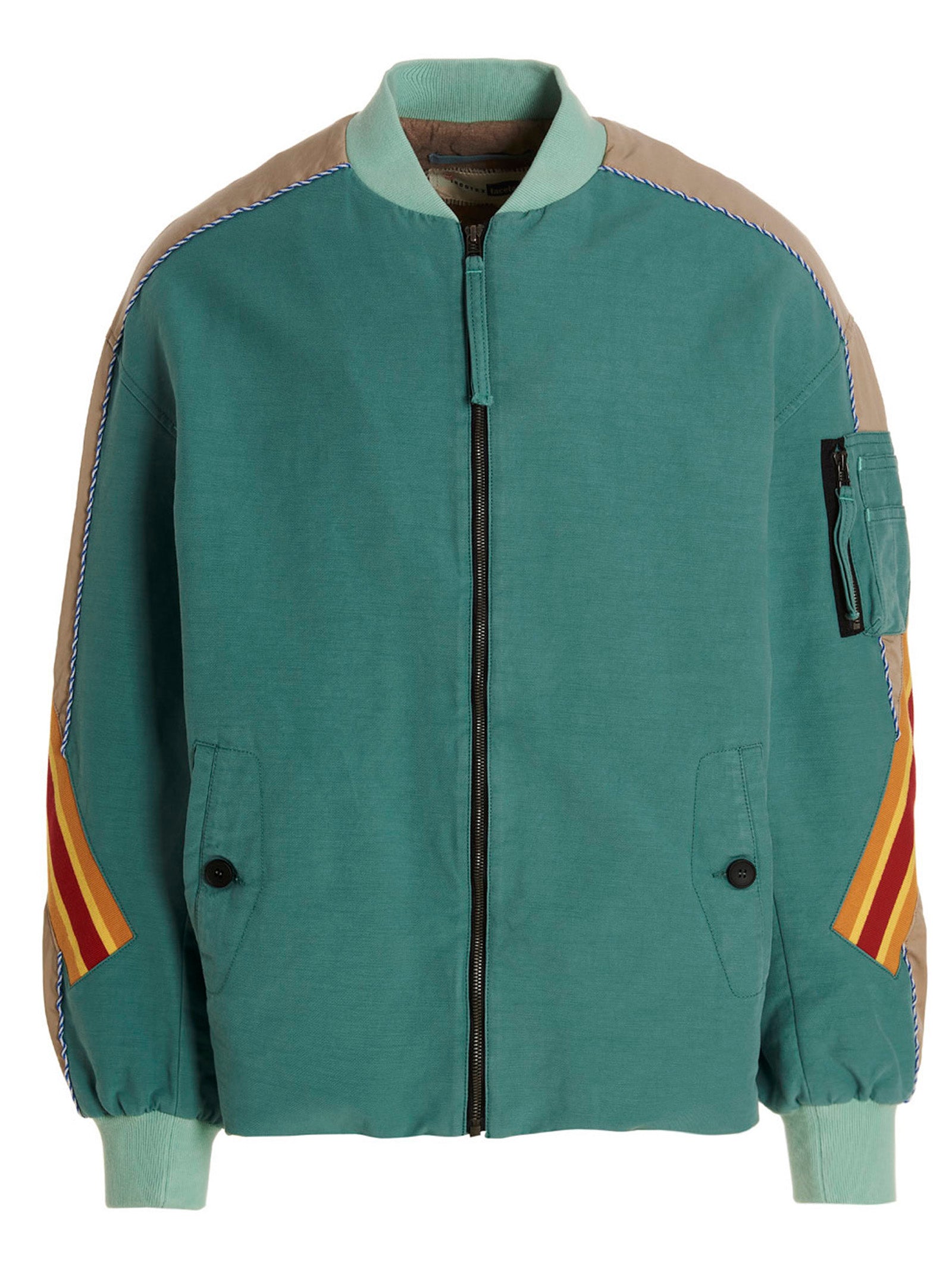 INCOTEX RED X FACETASM Blue Cotton Men's Bomber