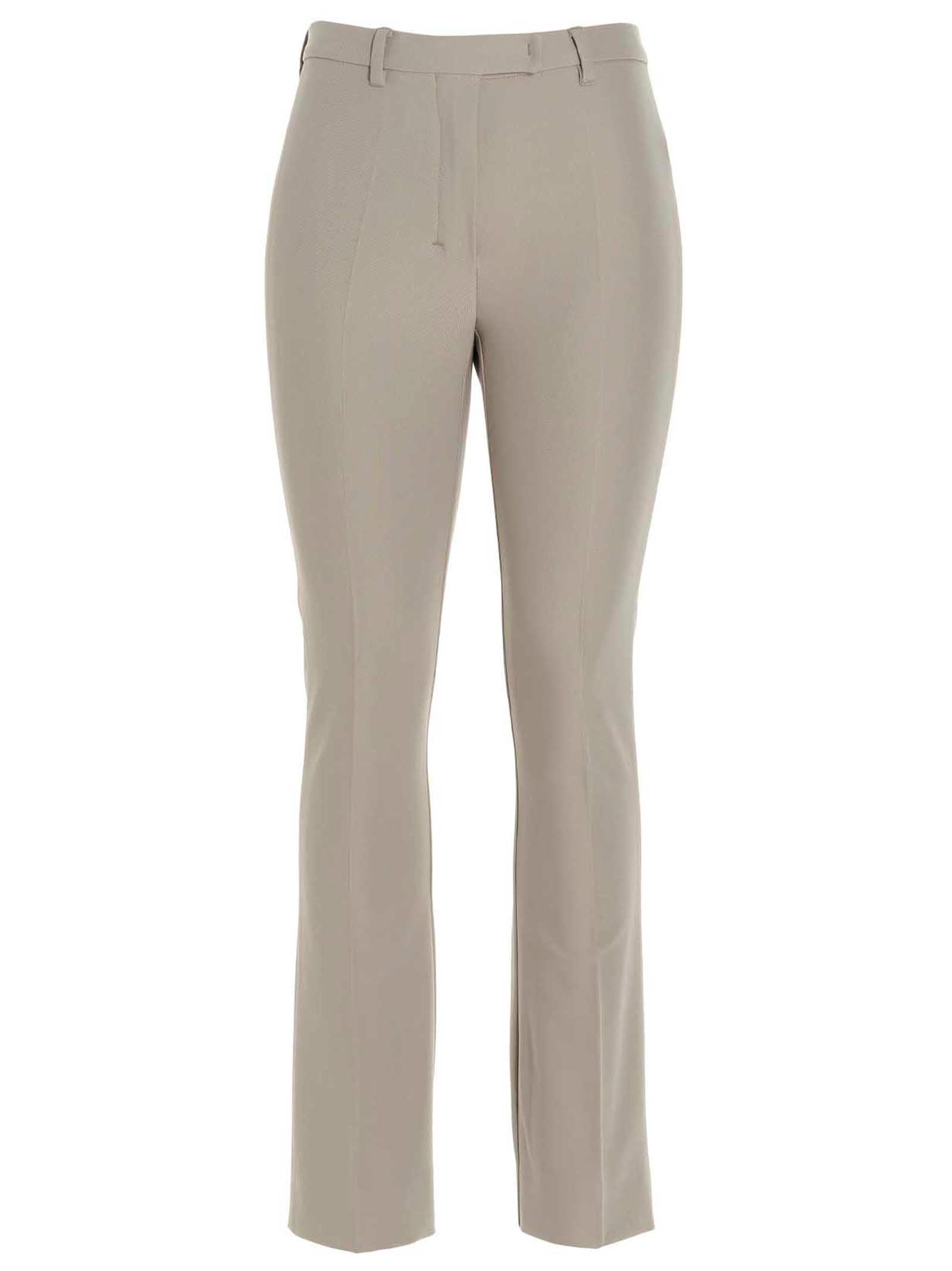'S Max Mara Beige Viscose Flared Women's Pants