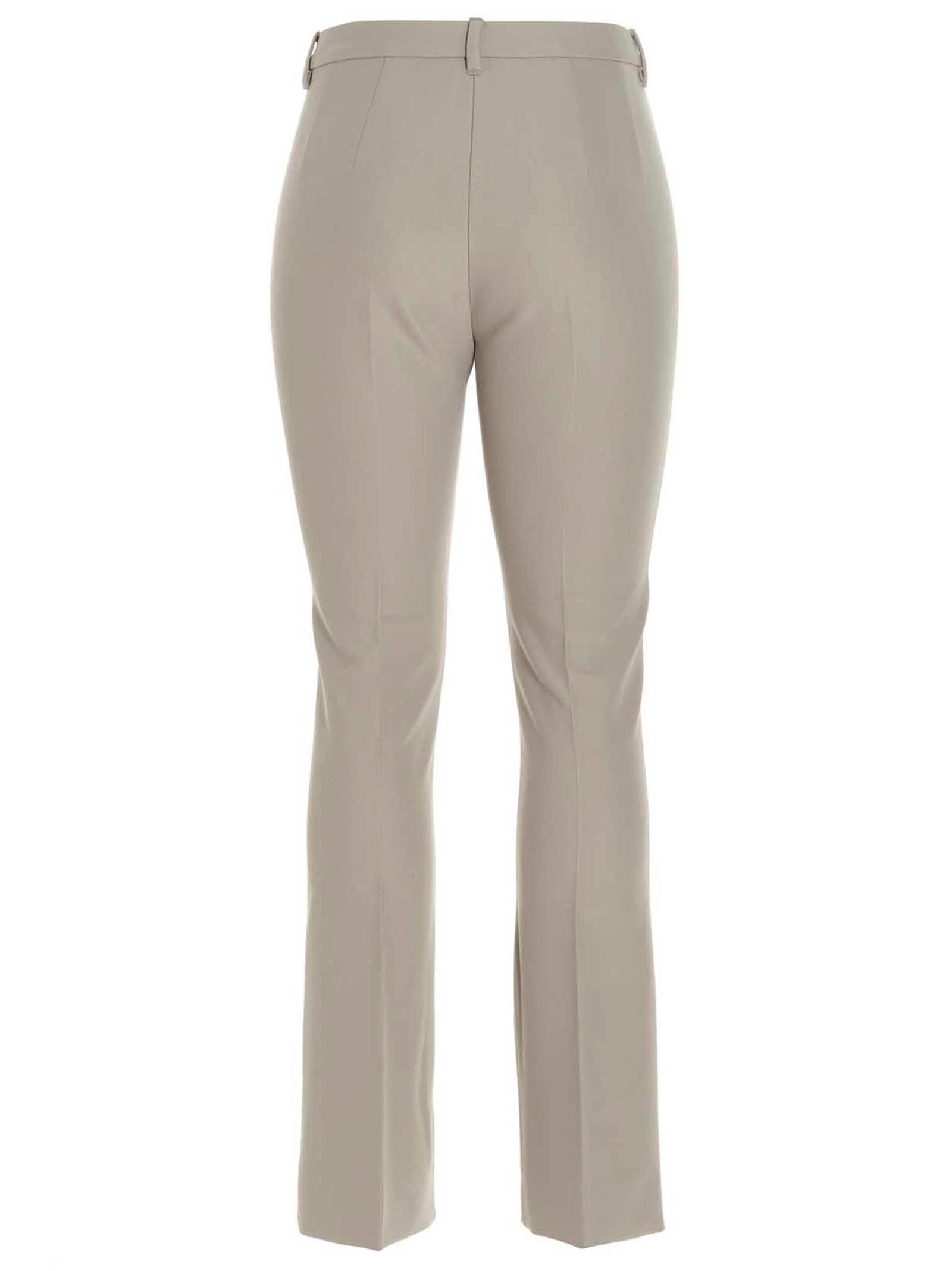 'S Max Mara Beige Viscose Flared Women's Pants