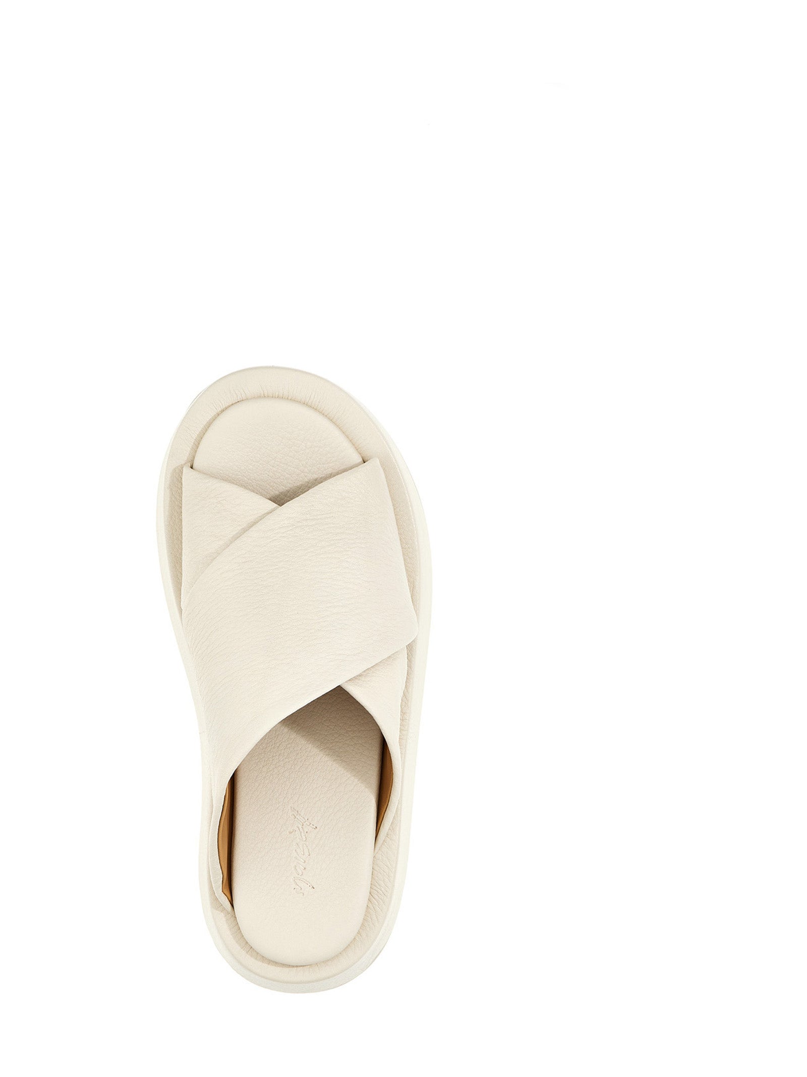 Marsell White Calfskin Women's Slides