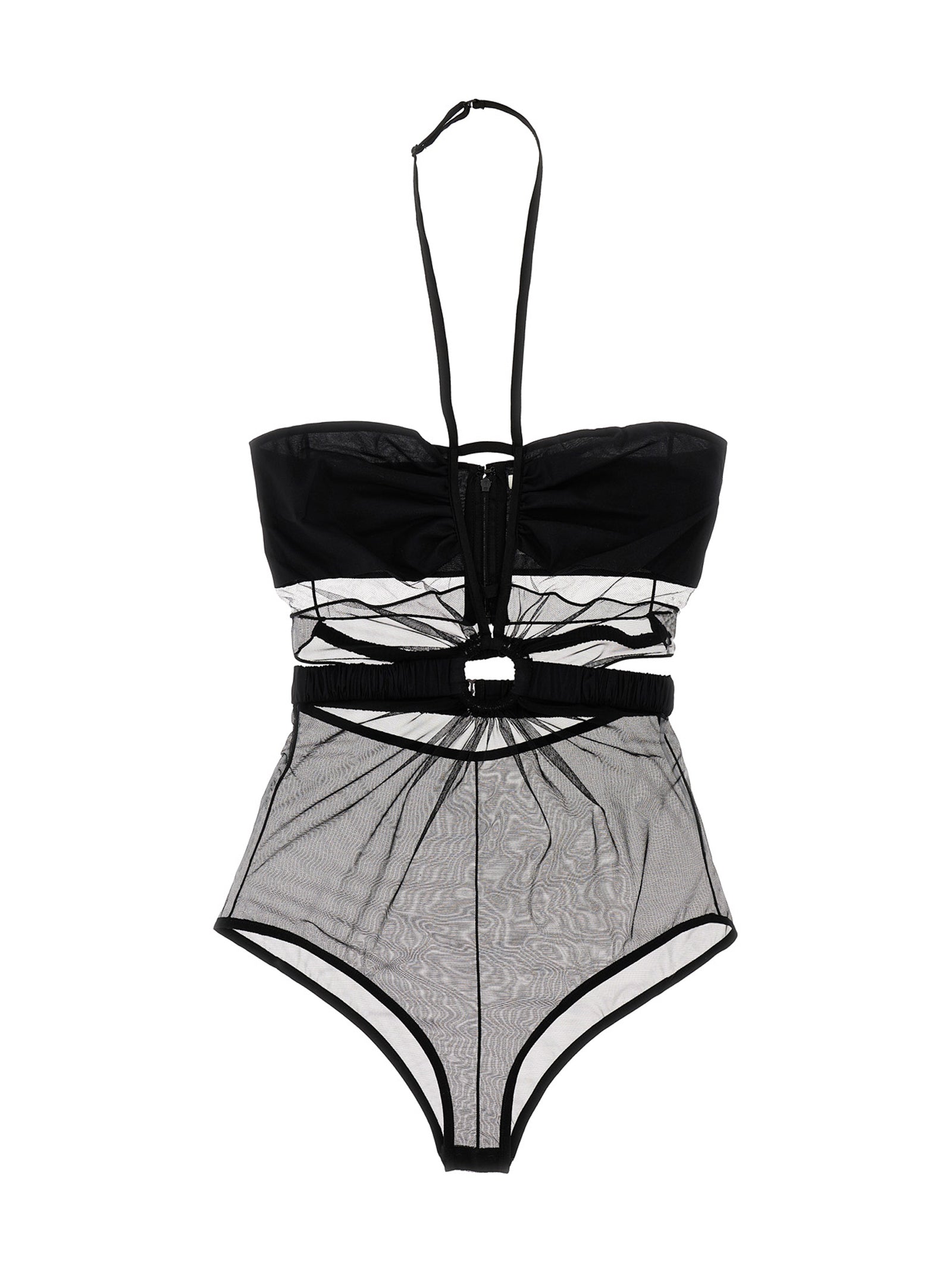 Nensi Dojaka Black Polyamide Women's Bodysuit