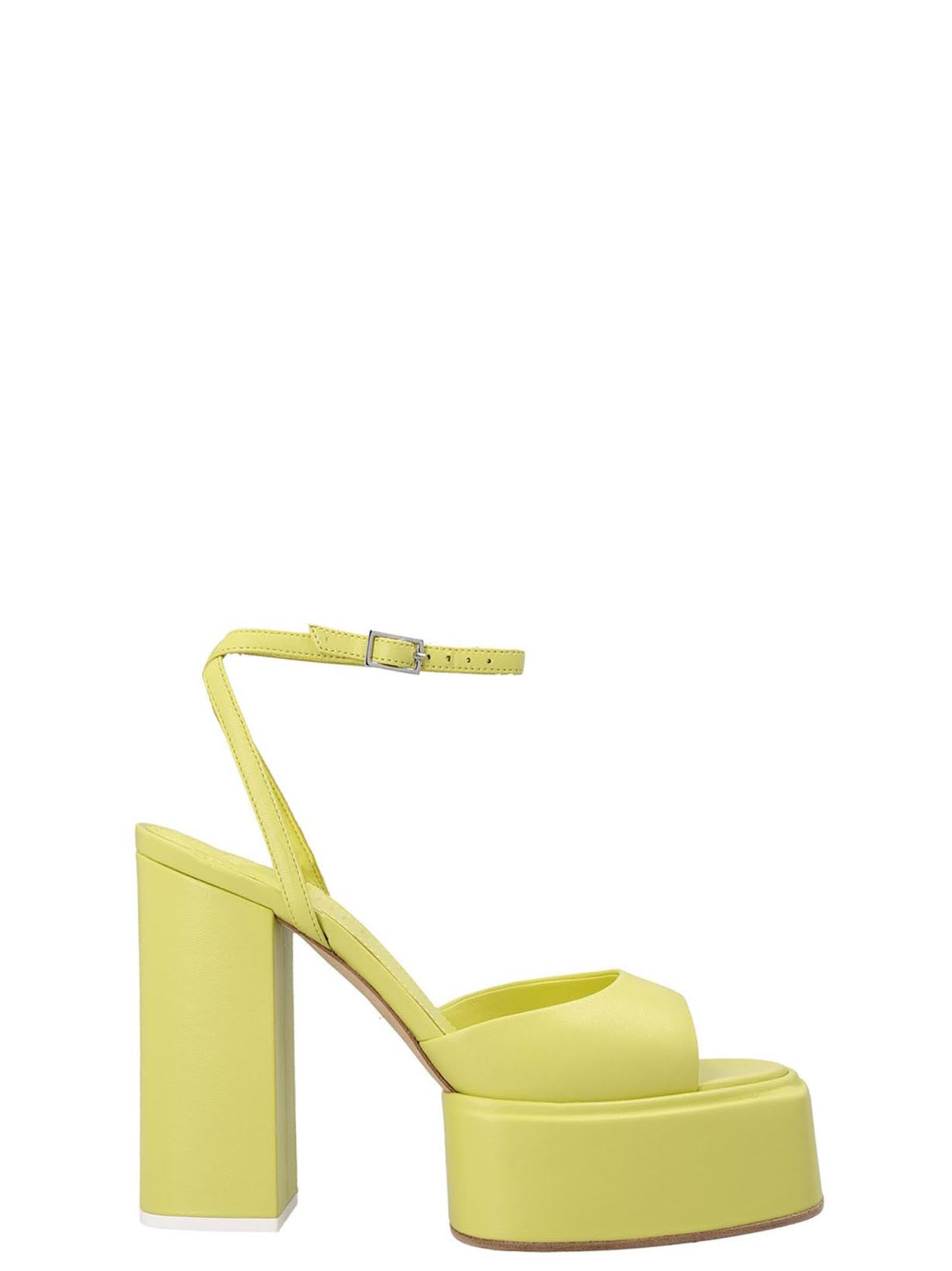 3Juin Bicolor Leather Stiletto Heel Women's Sandals