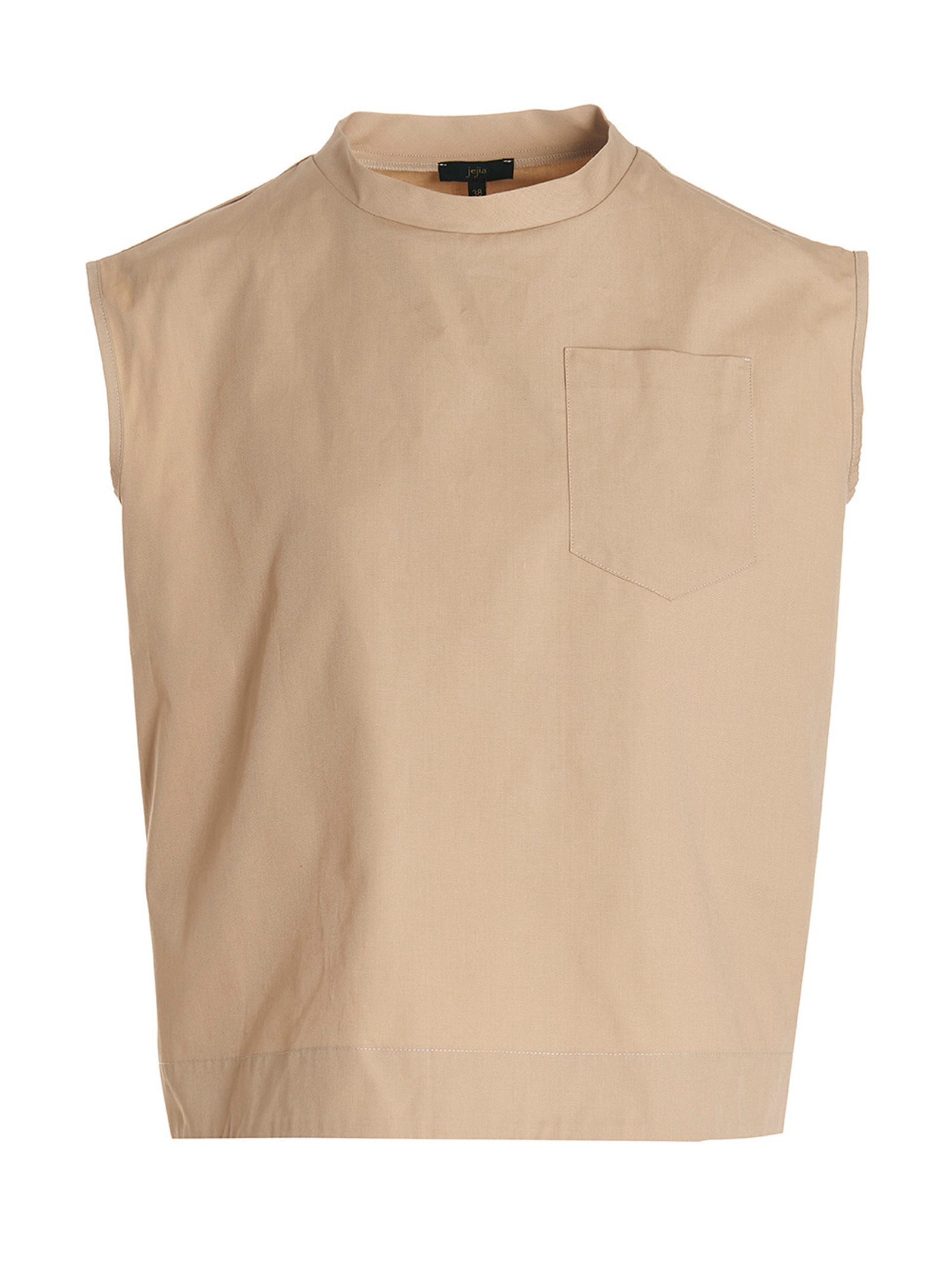 MAISON JEJIA Beige Cotton Women's Blouse