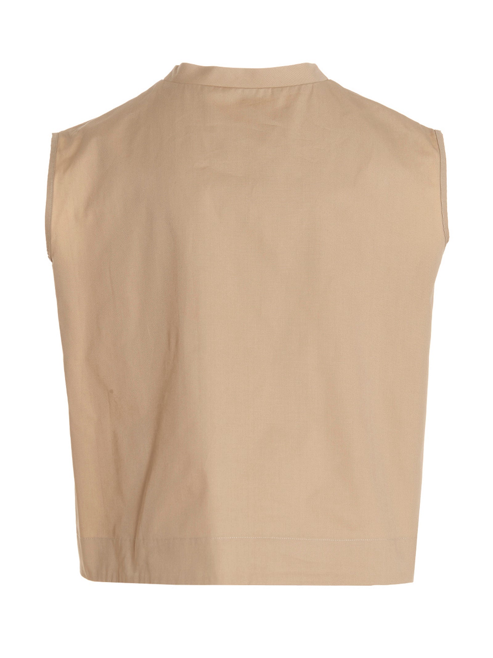 MAISON JEJIA Beige Cotton Women's Blouse