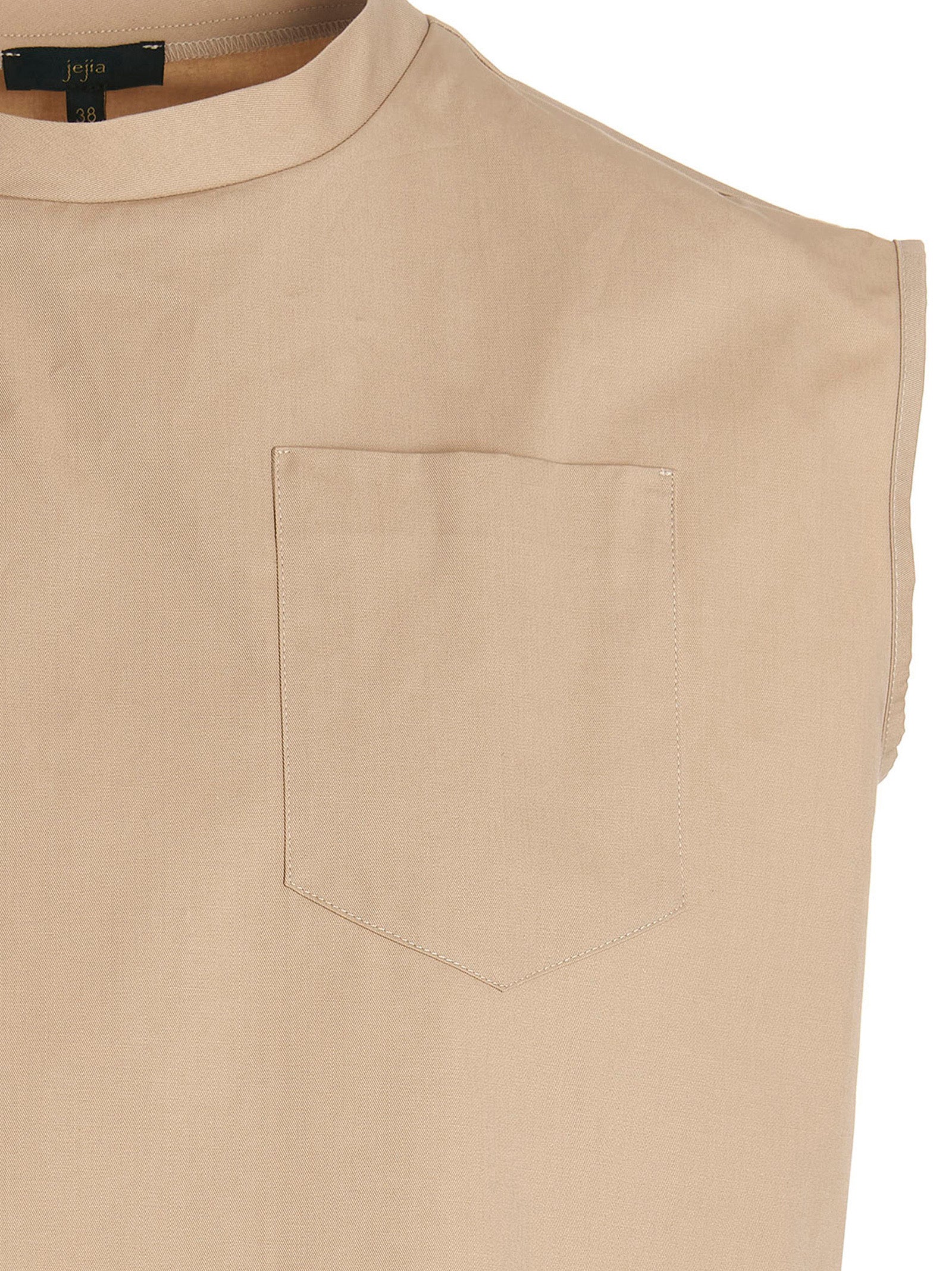 MAISON JEJIA Beige Cotton Women's Blouse