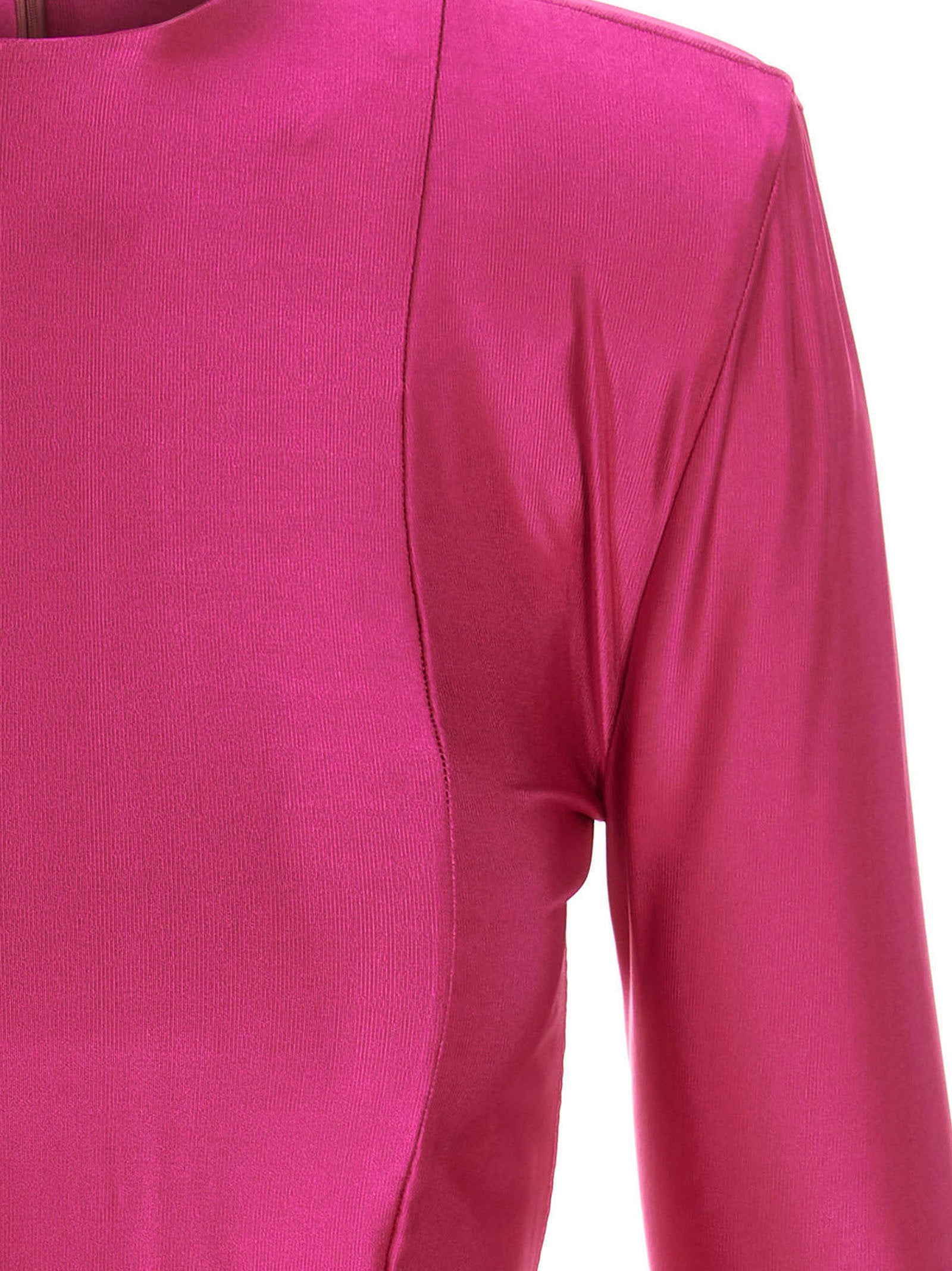 Vetements Fuchsia Viscose Short Women's Dress