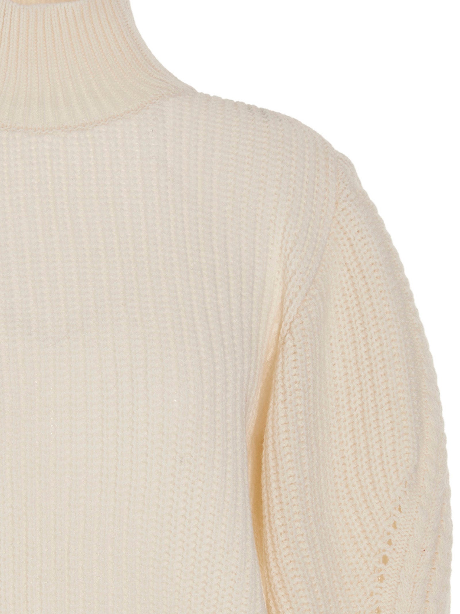 MIXIK White Wool Women's Cardigan
