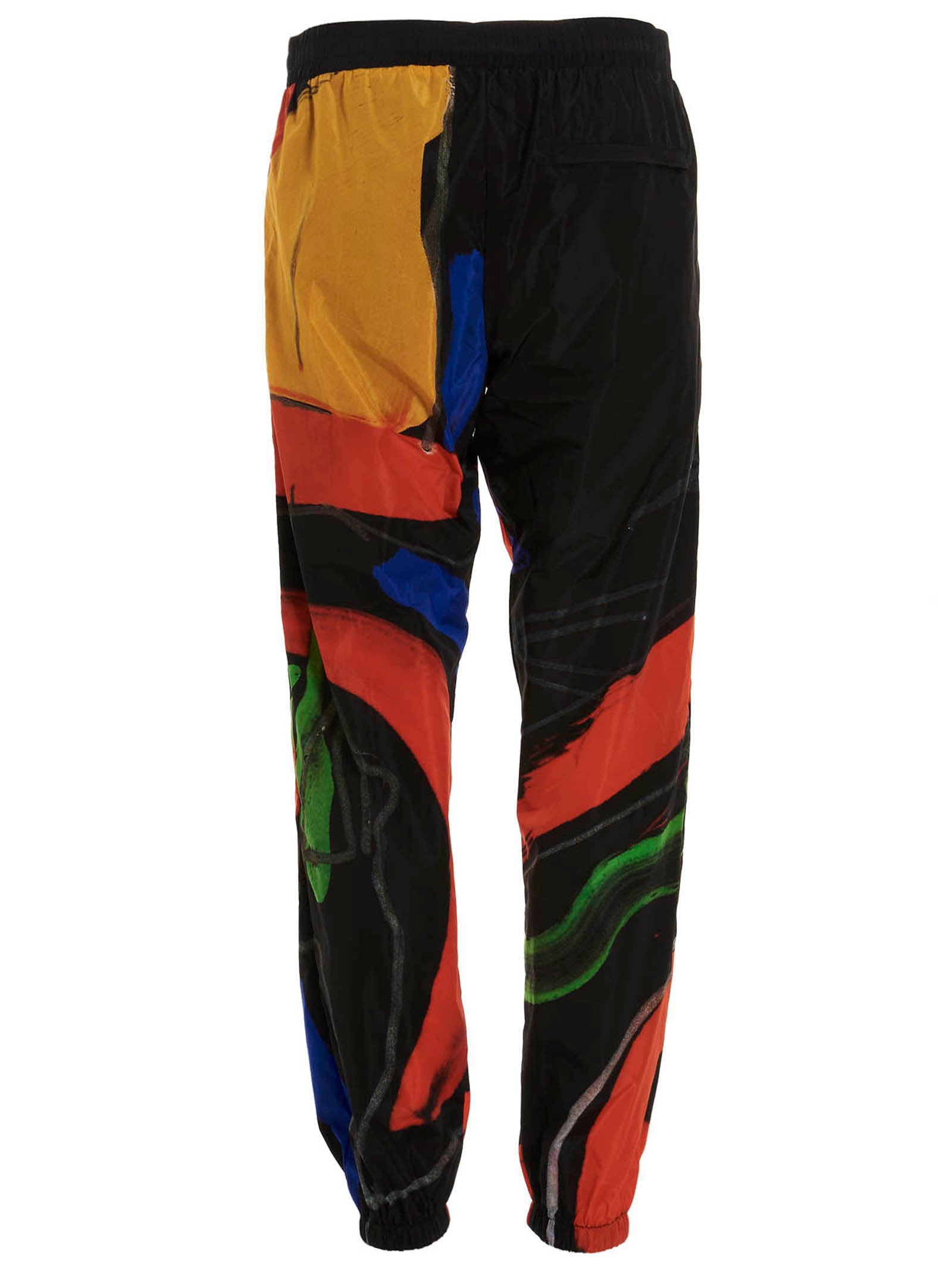 Moschino Black Polyamide Athletic Men's Pants