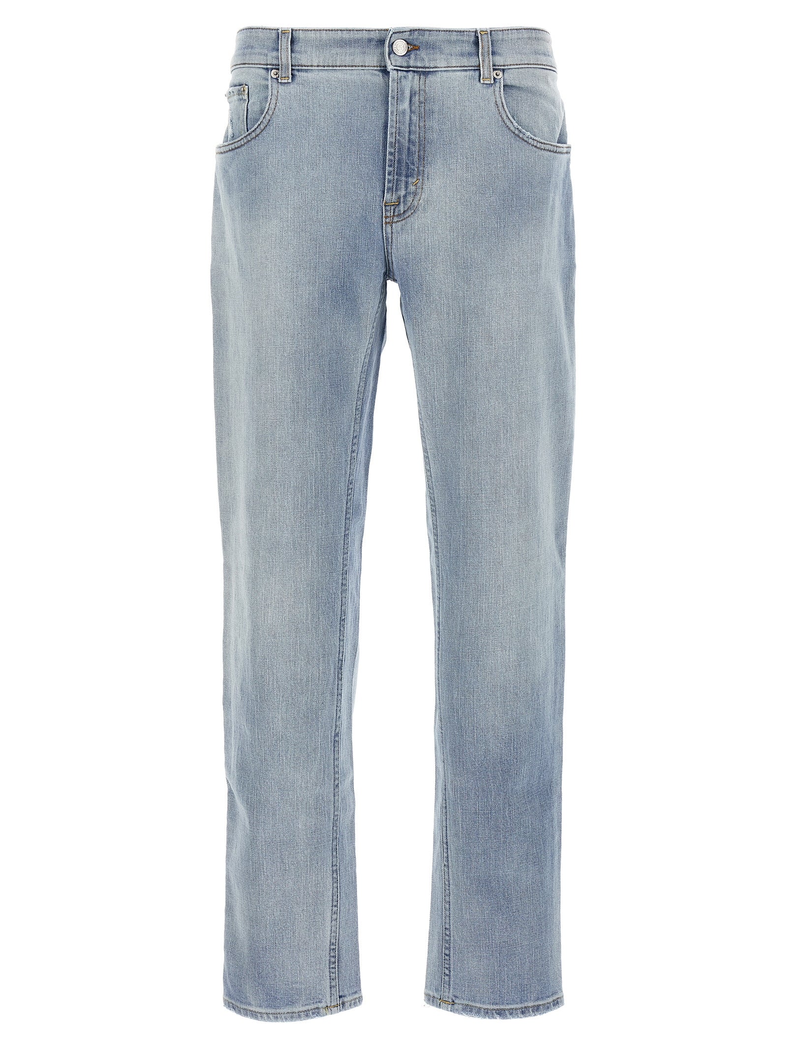 Department 5 Blue Cotton Slim Fit Men's Jeans
