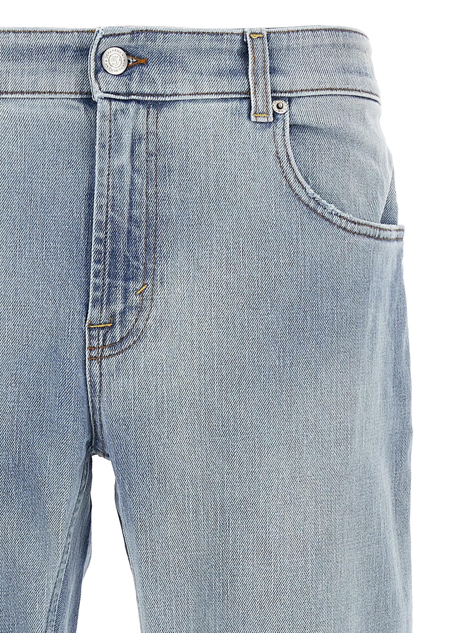 Department 5 Blue Cotton Slim Fit Men's Jeans