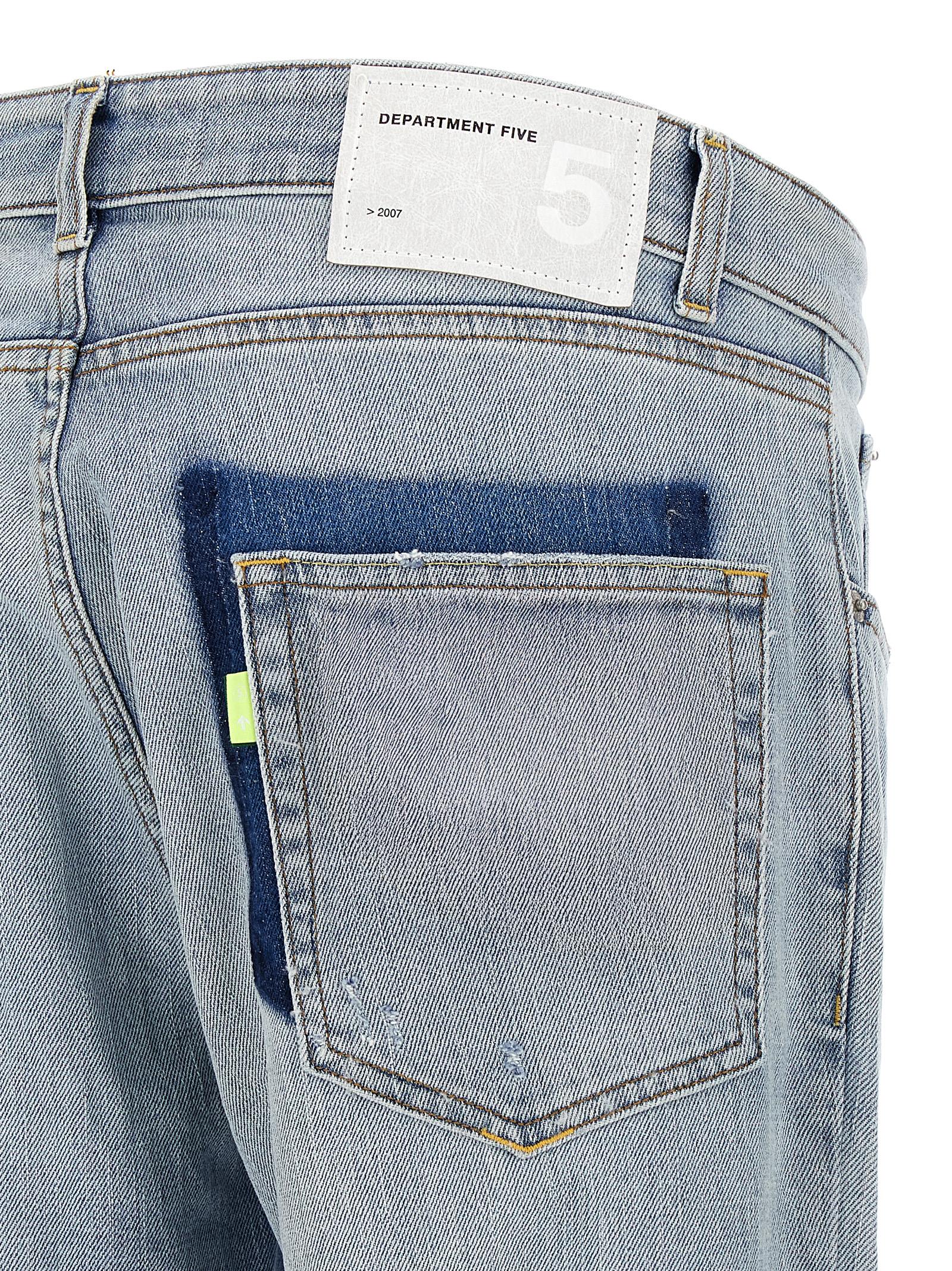 Department 5 Blue Cotton Slim Fit Men's Jeans