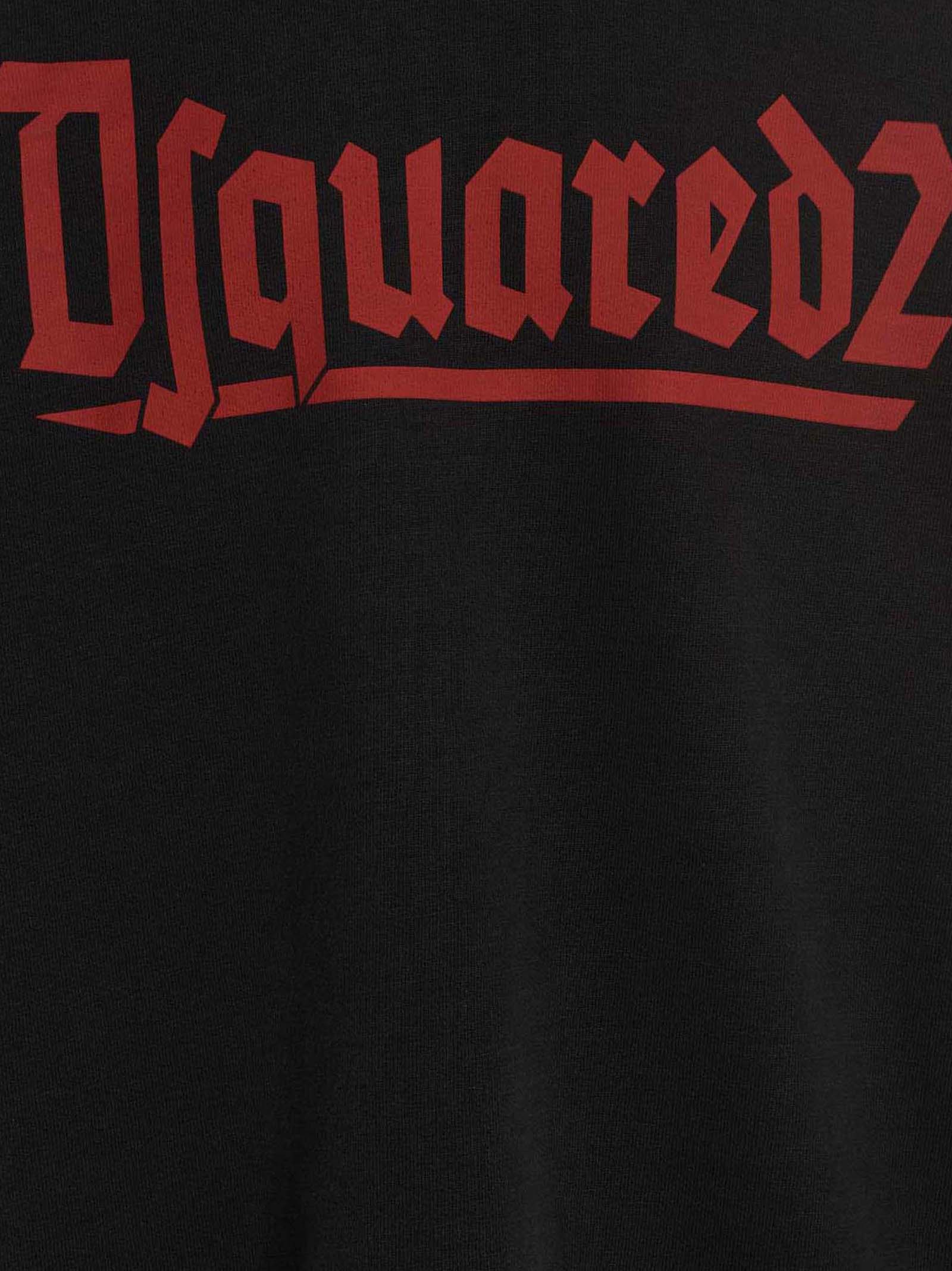 Dsquared² Black Cotton Men's Sweatshirt