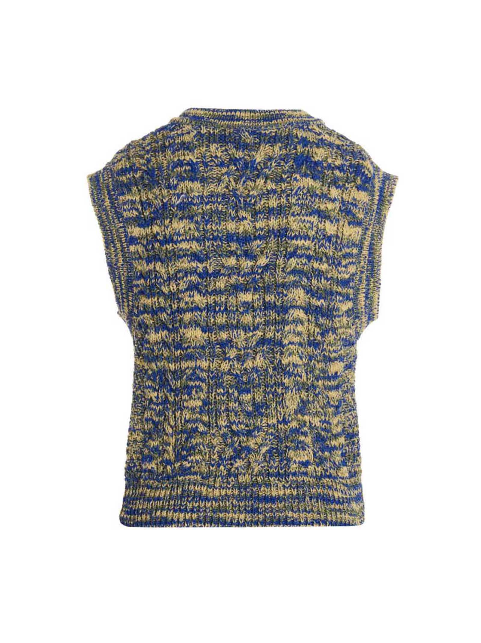 Andersson Bell Multicolor Cotton Sleeveles Men's Sweater