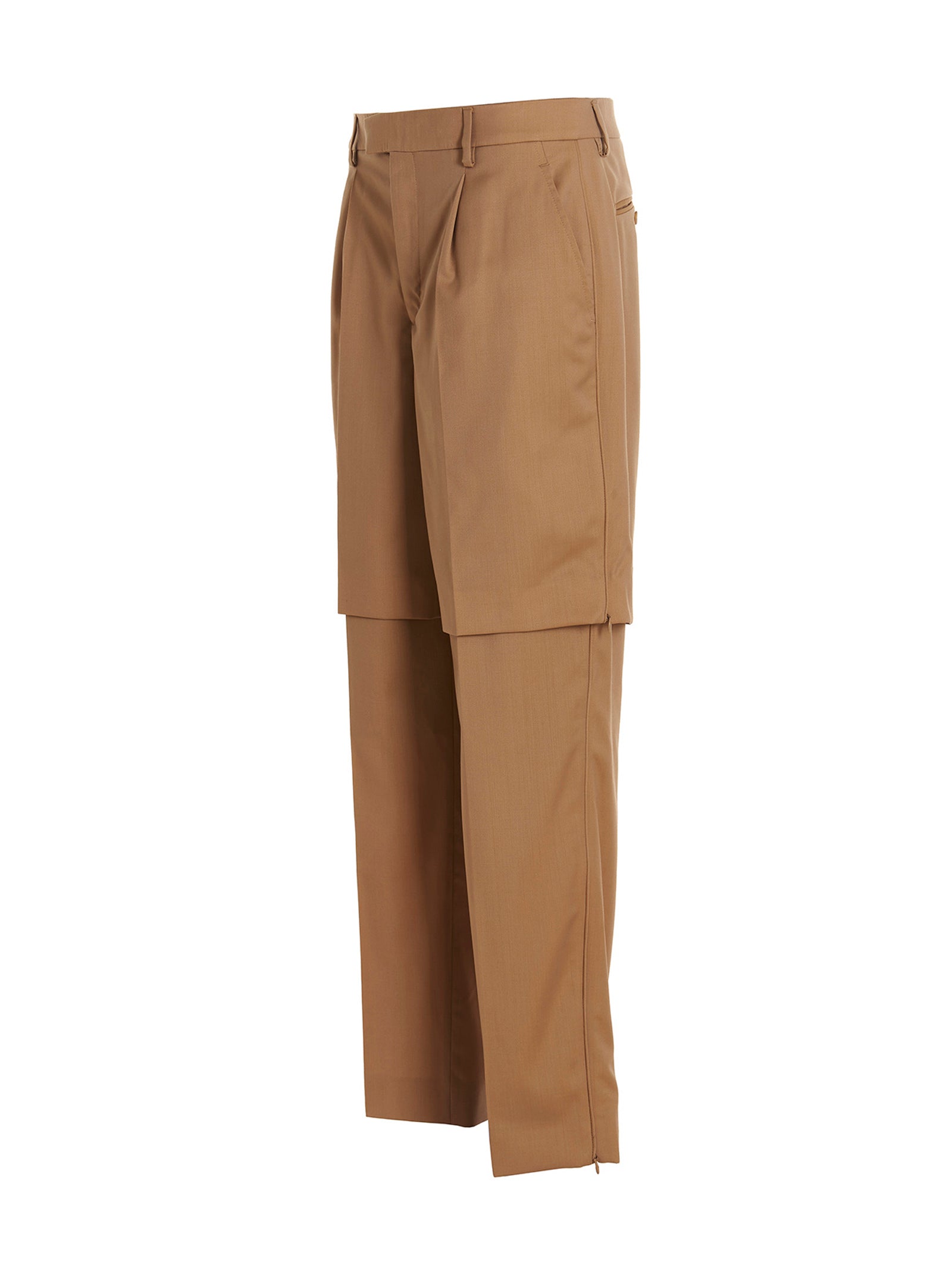 VTMNTS Beige Virgin Wool Dress Men's Pants