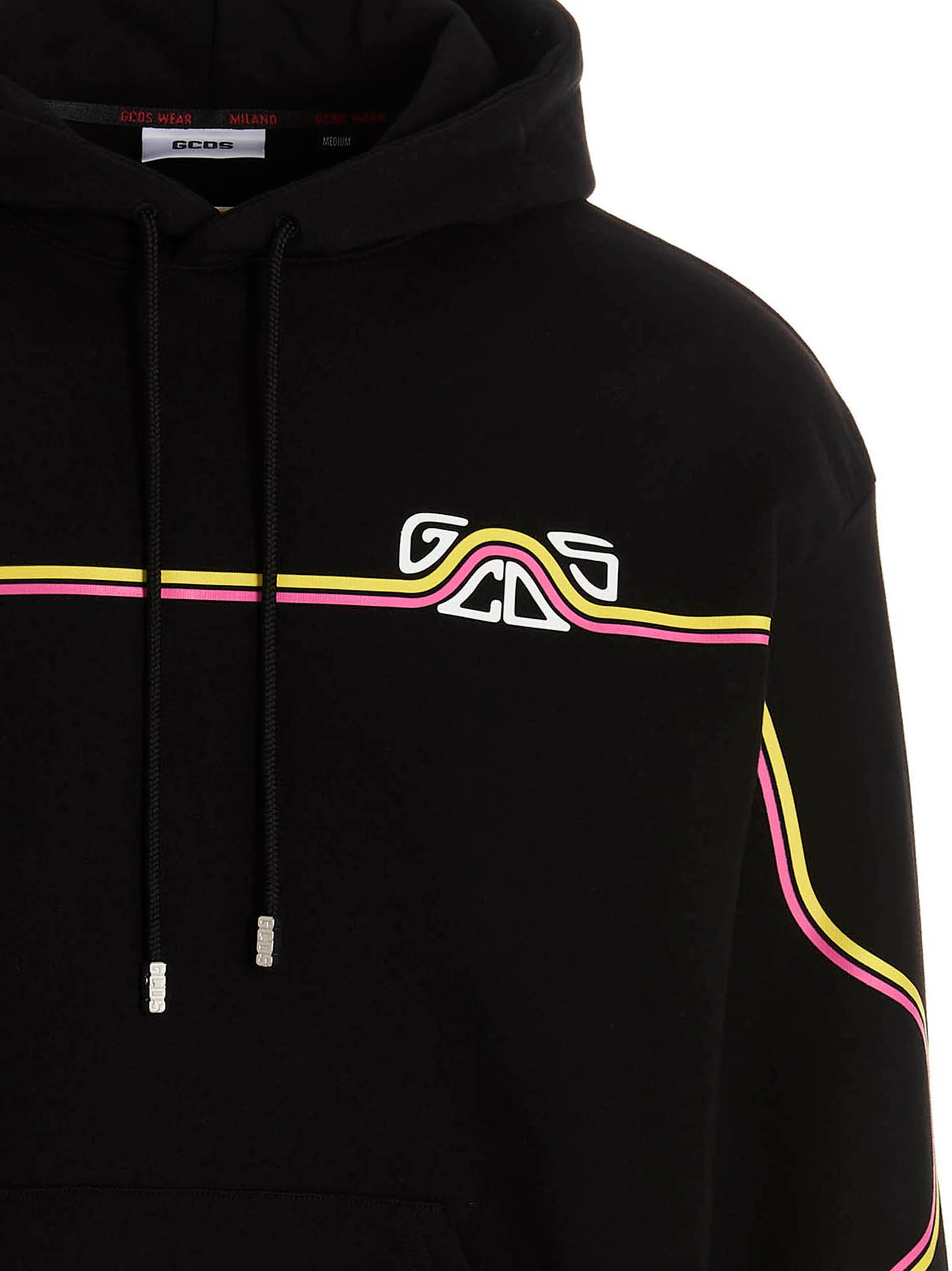 GCDS Black Cotton Men's Sweatshirt