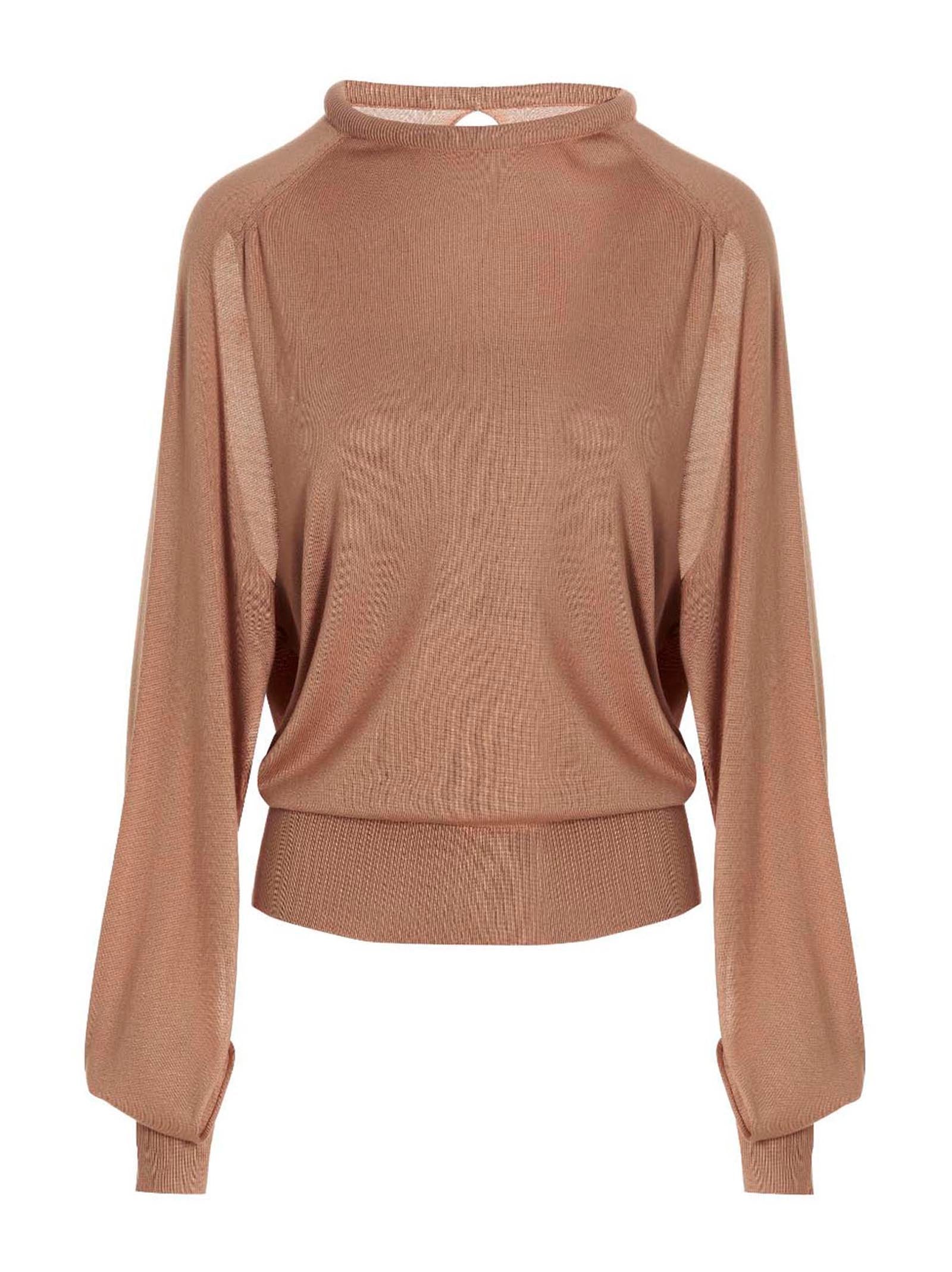 RAMAEL Beige Silk Women's Cardigan