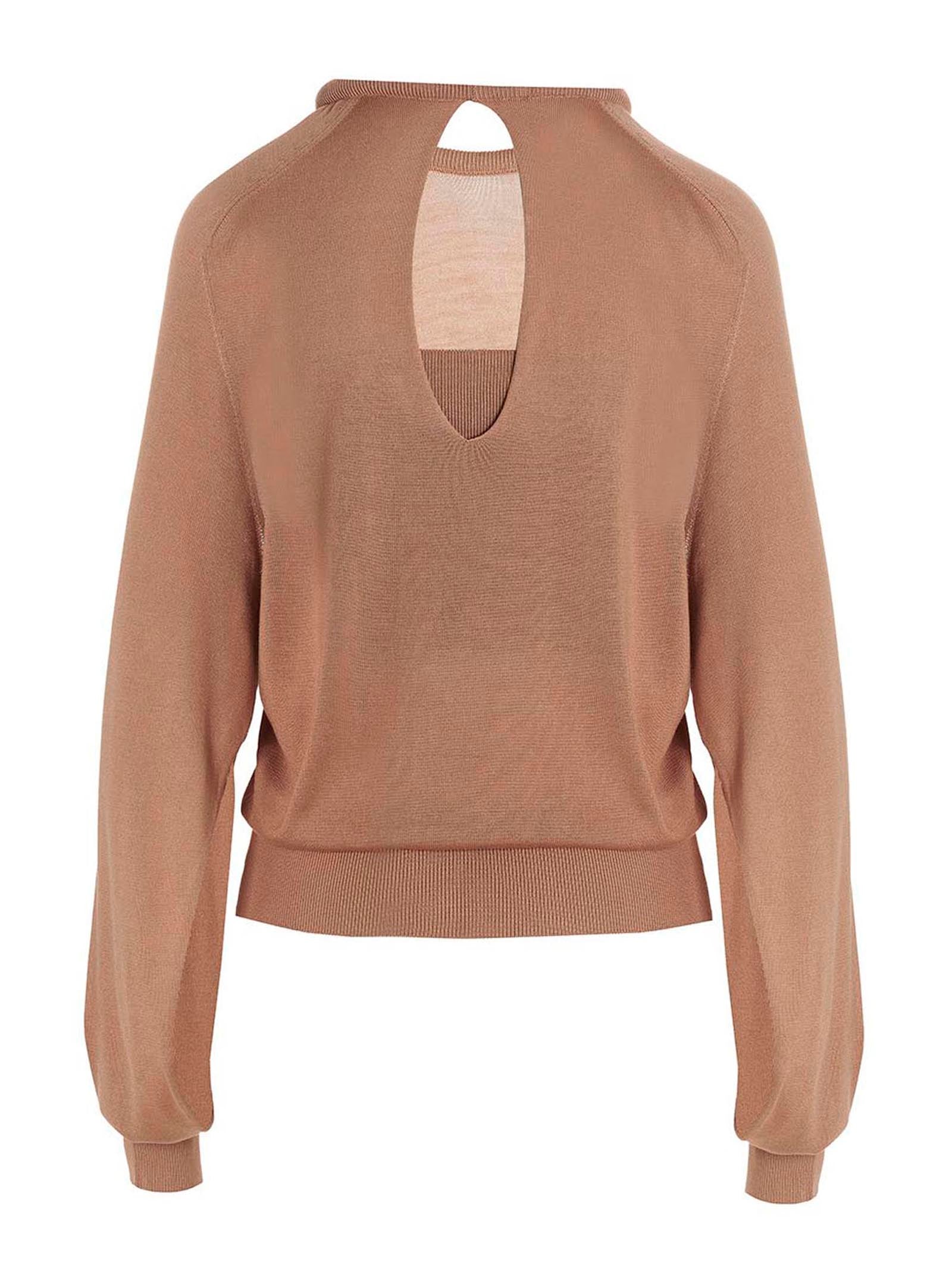 RAMAEL Beige Silk Women's Cardigan