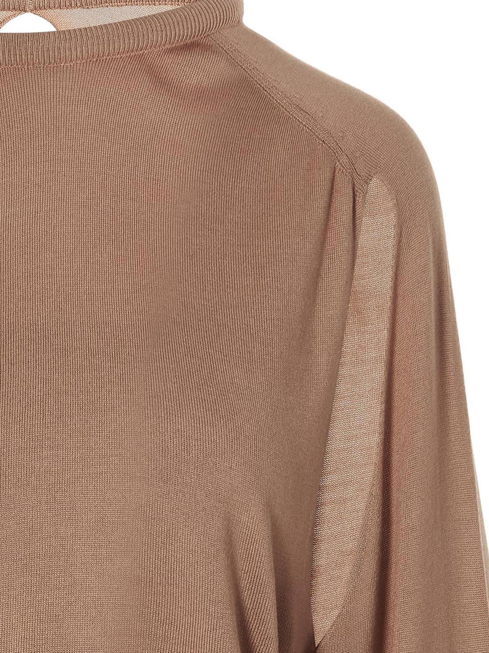 RAMAEL Beige Silk Women's Cardigan