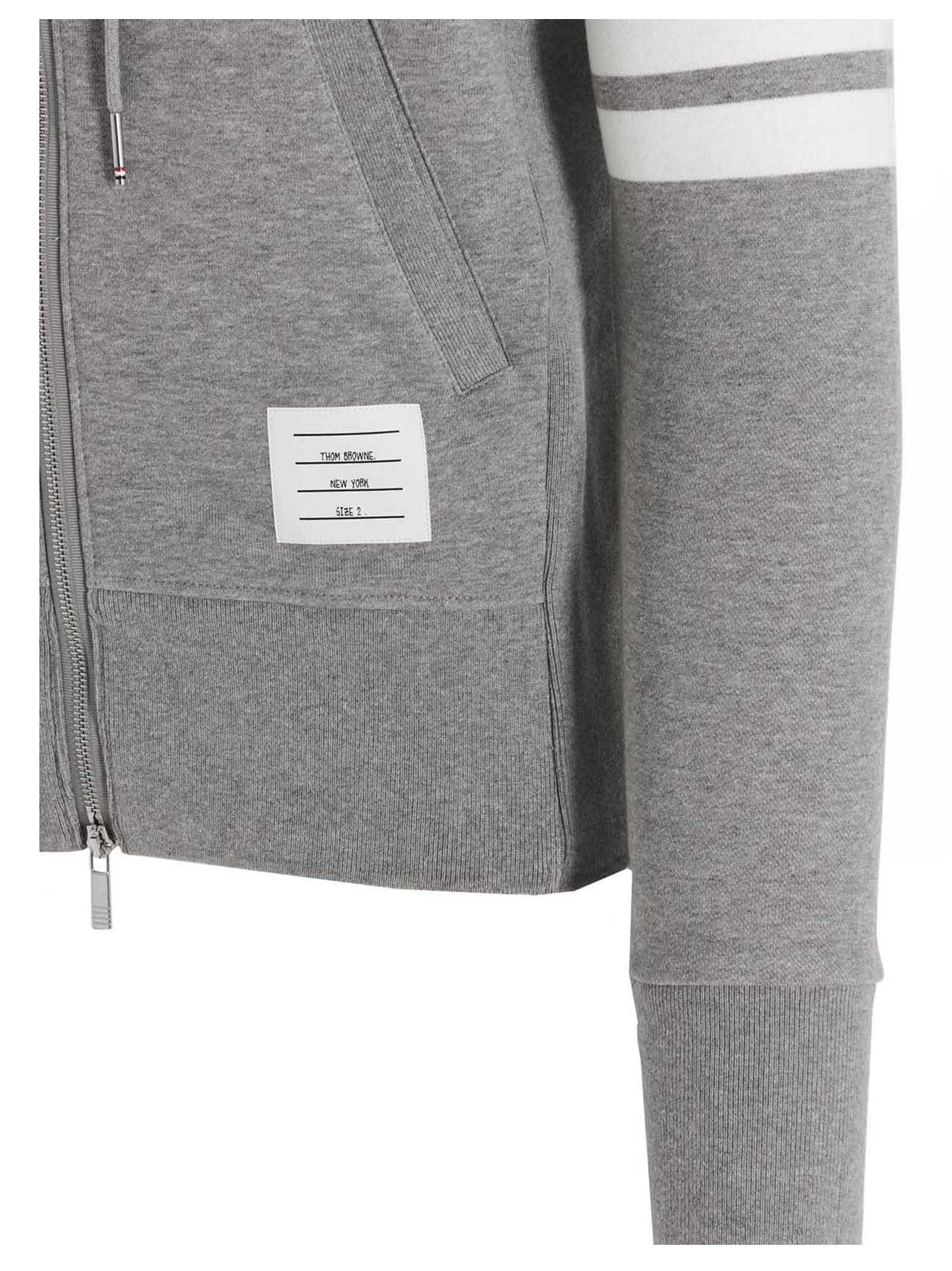 Thom Browne Gray Cotton Men's Sweatshirt