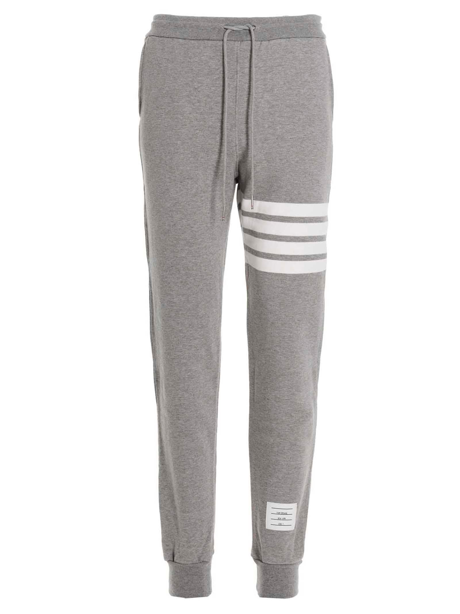 Thom Browne Gray Cotton Joggers (Workout Men's Pants)