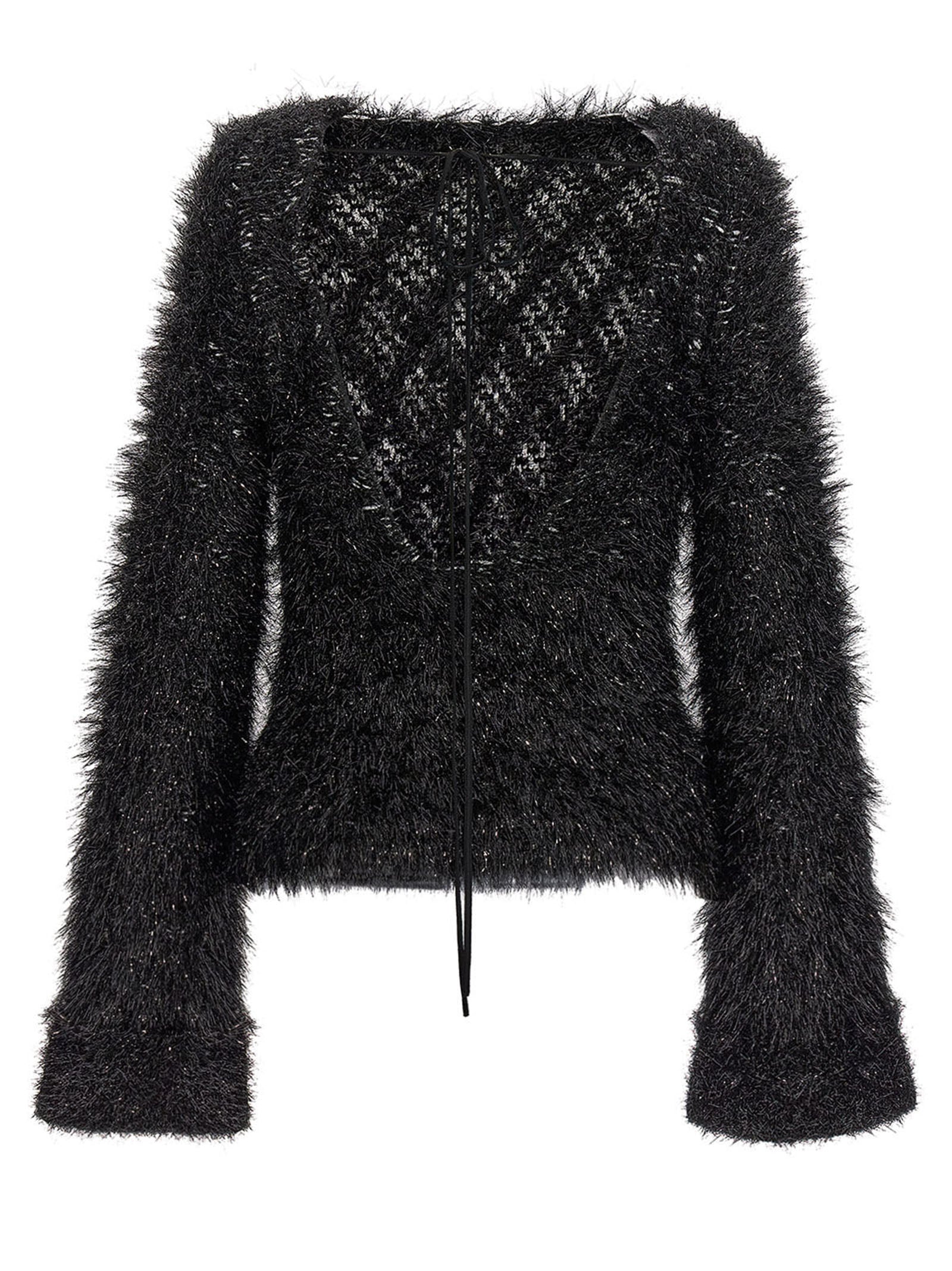 Victoria Beckham Black Polyester Women's Cardigan