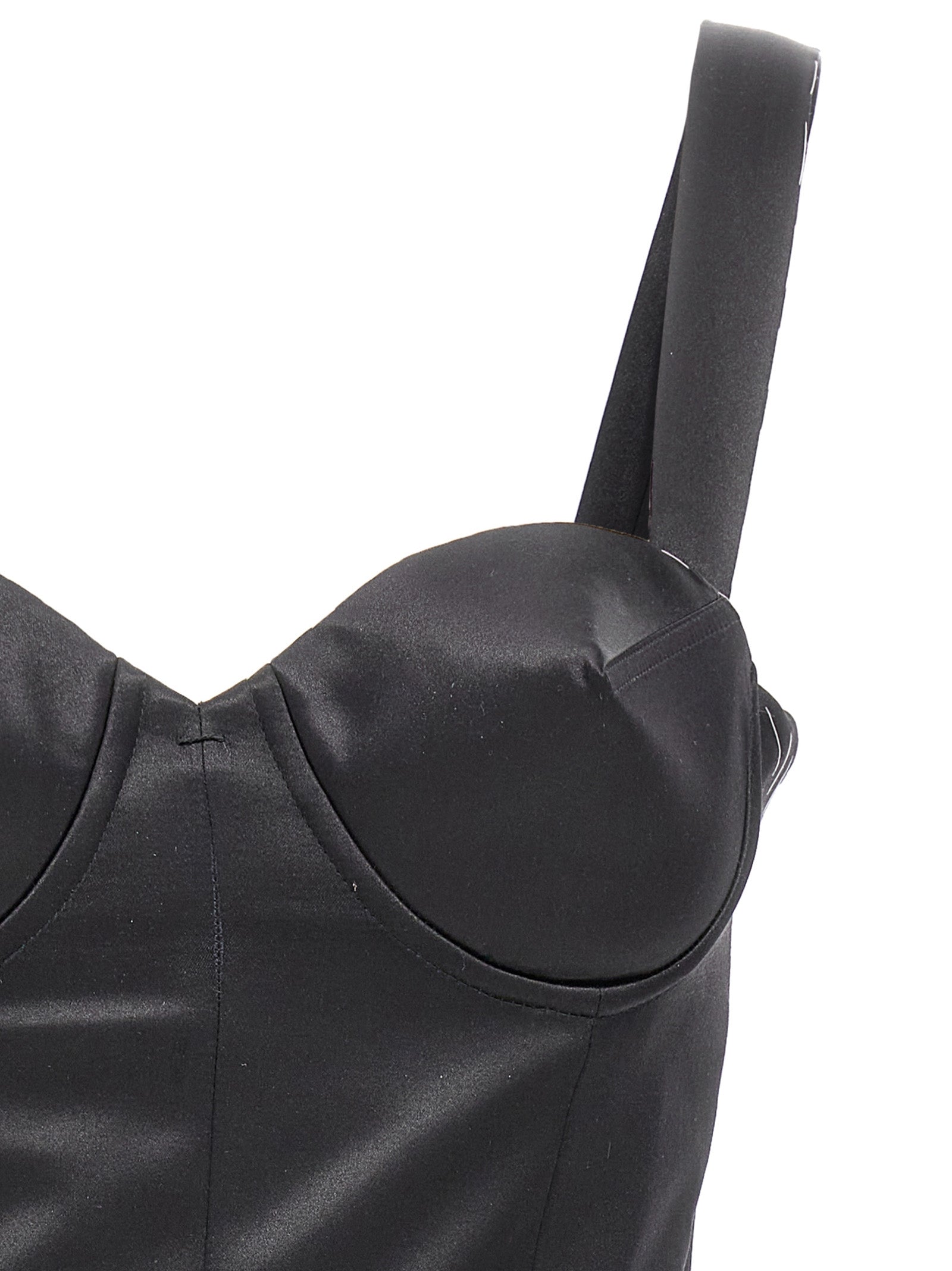 Maison Margiela Black Acetate Short Women's Dress