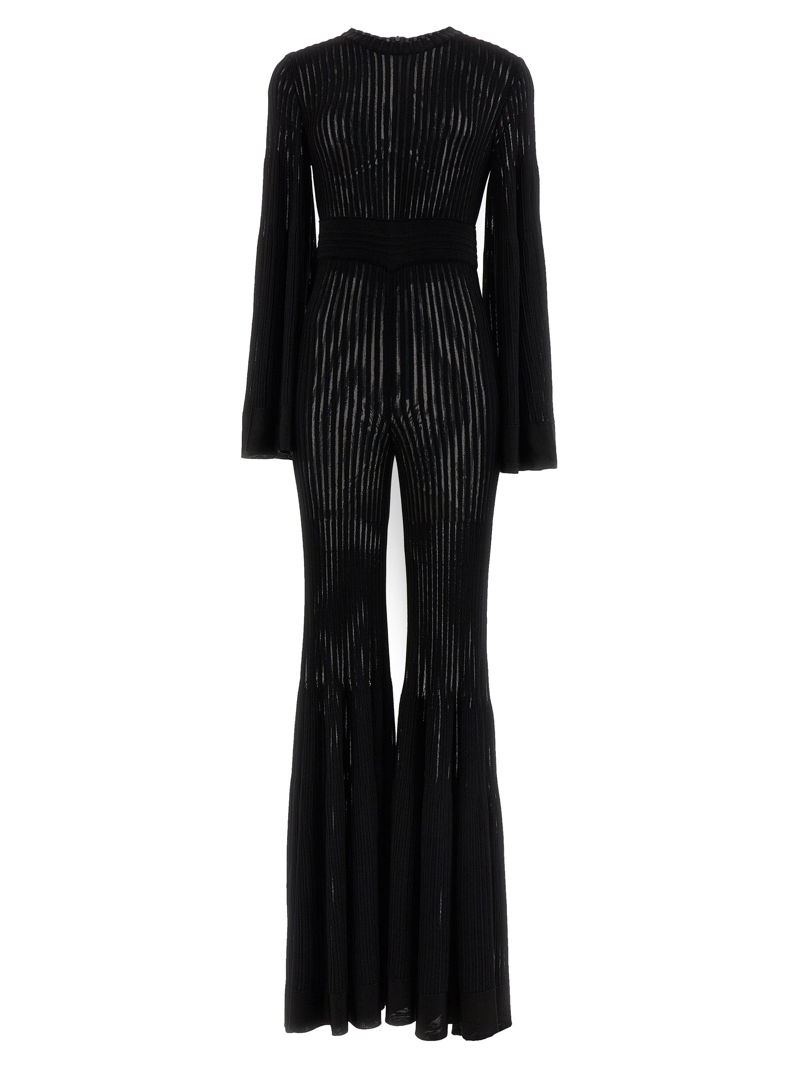 ANTONINO VALENTI Black Viscose Women's Jumpsuit