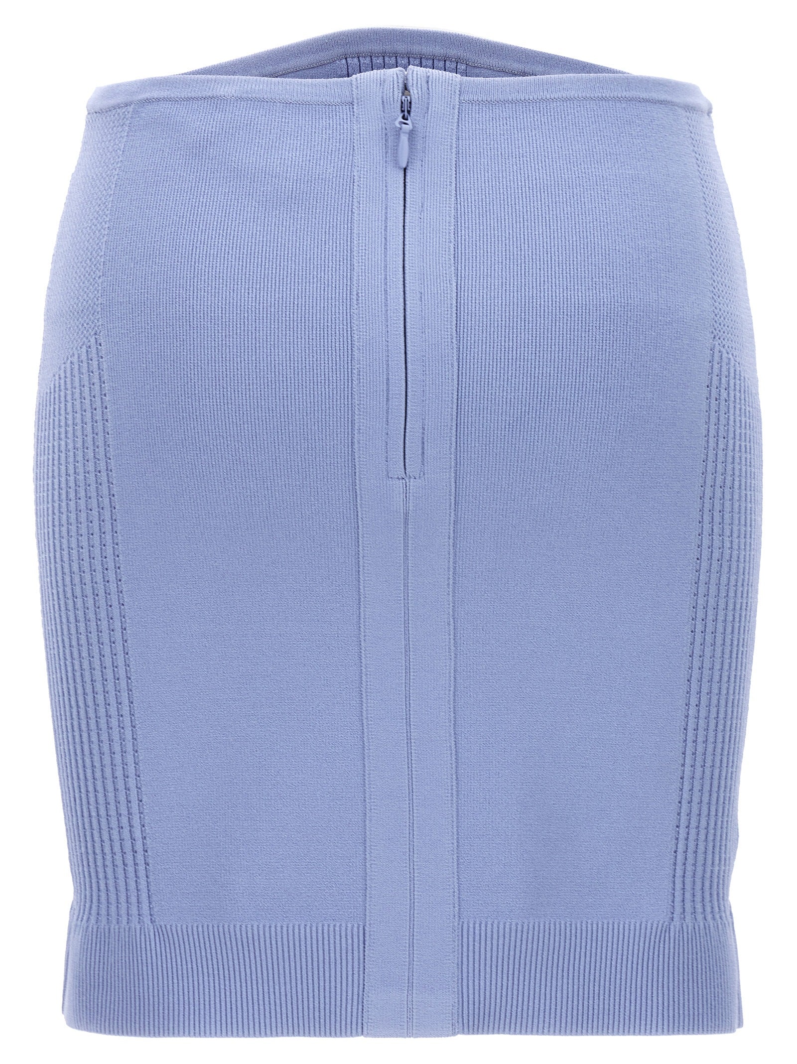 Hervé Léger Blue Viscose Long Women's Skirt