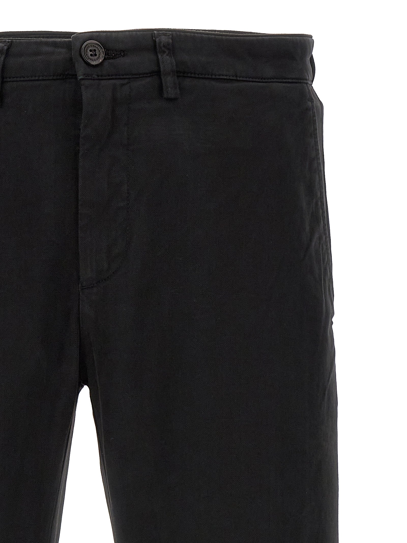 Department 5 Black Cotton Casual Men's Pants