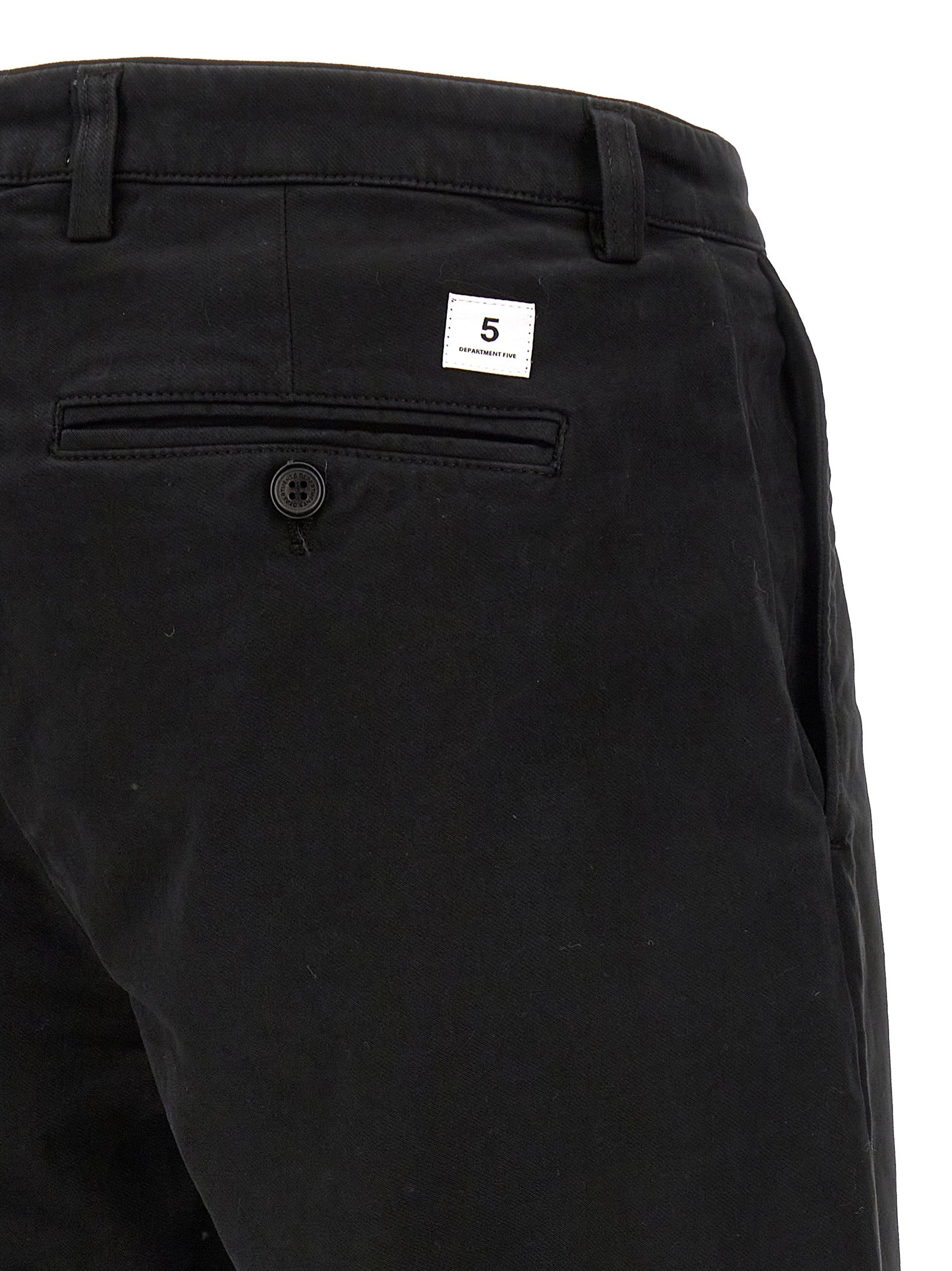 Department 5 Black Cotton Casual Men's Pants