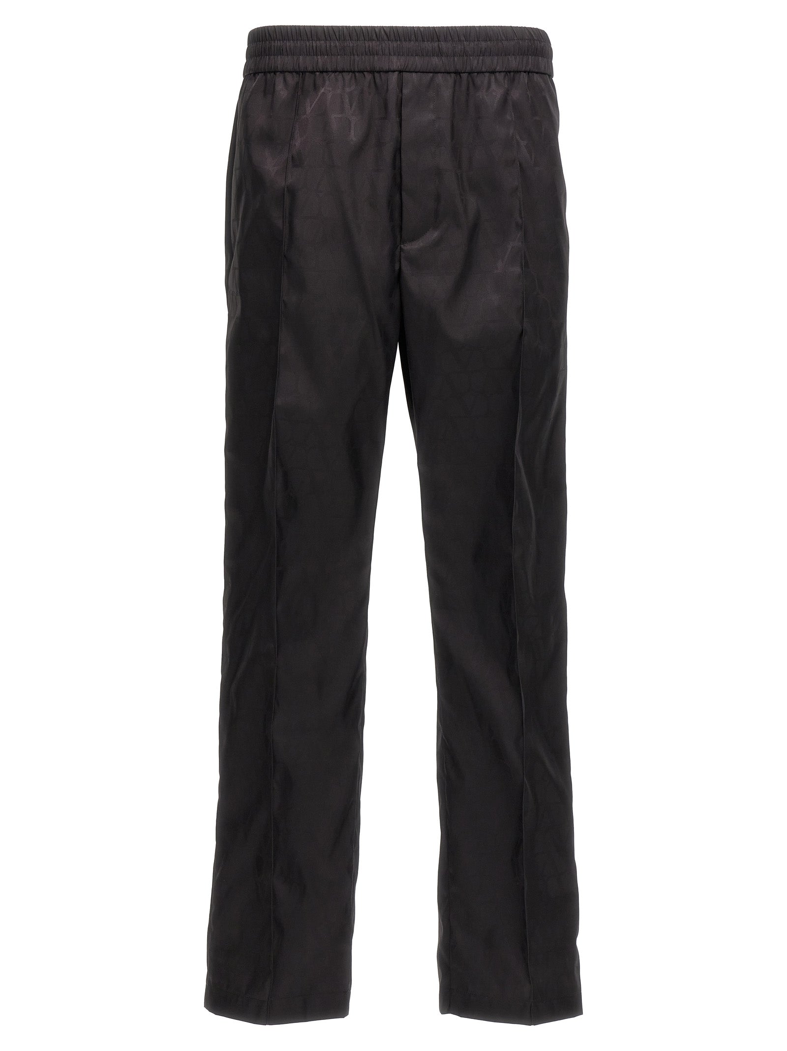 Valentino Garavani Black Polyamide Casual Men's Pants