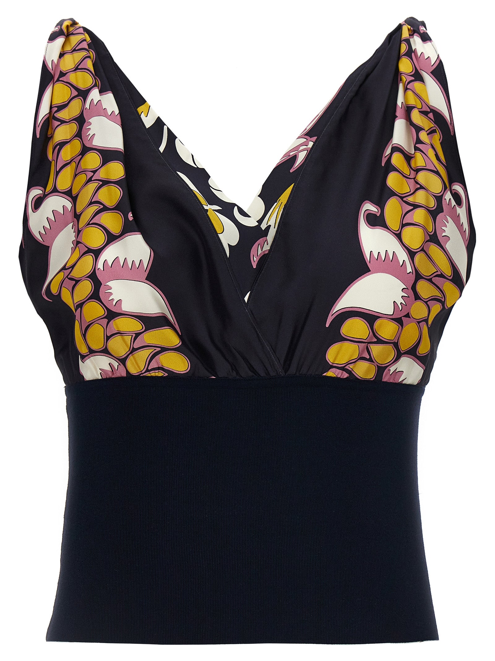 Tory Burch Black Silk Tank Women's Tops