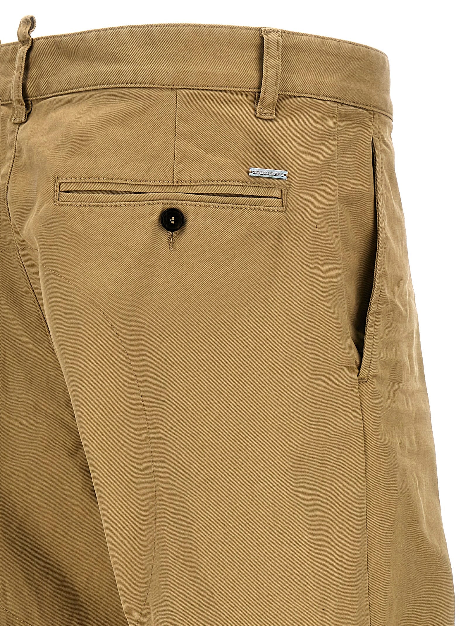 Dsquared² Beige Cotton Chino Men's Pants
