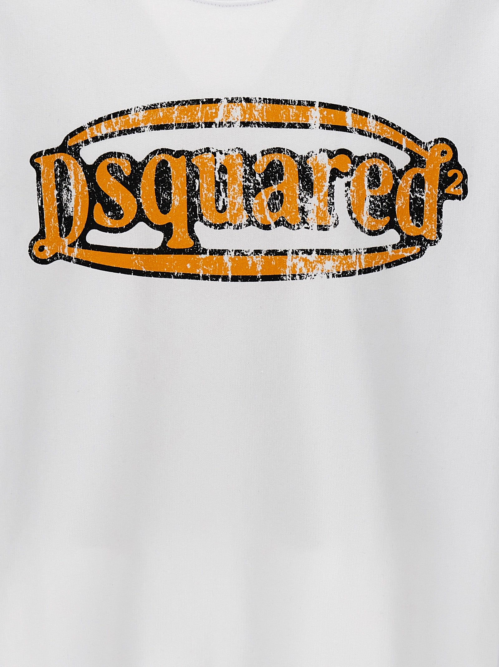 Dsquared² White Cotton Men's Sweatshirt