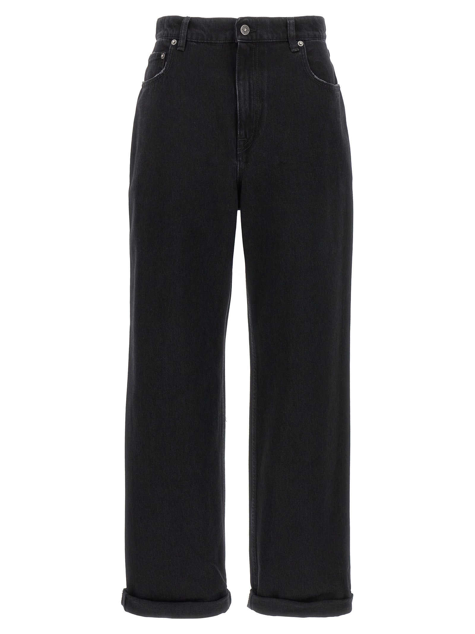 Golden Goose Black Cotton Relaxed Fit Women's Jeans