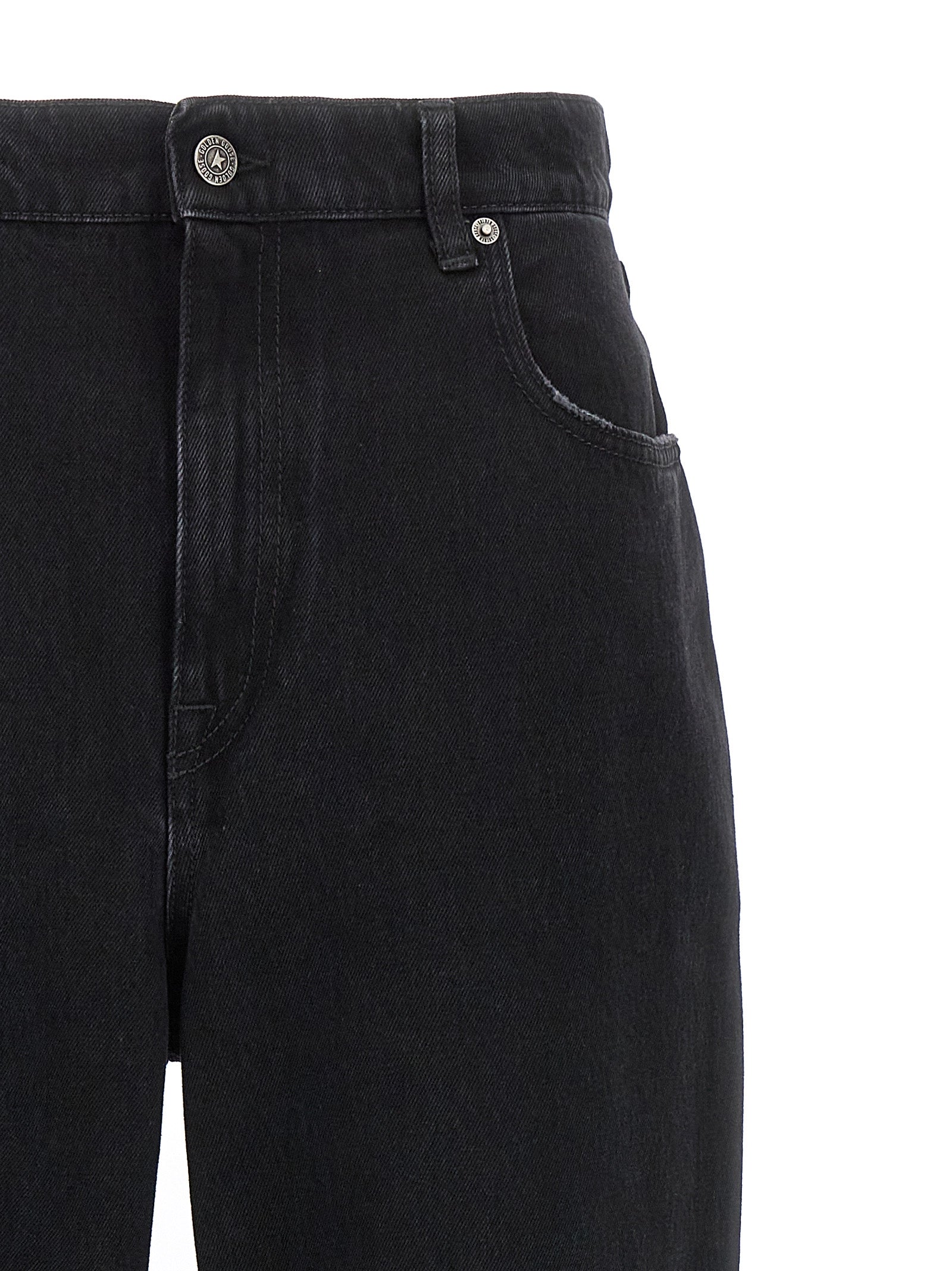 Golden Goose Black Cotton Relaxed Fit Women's Jeans