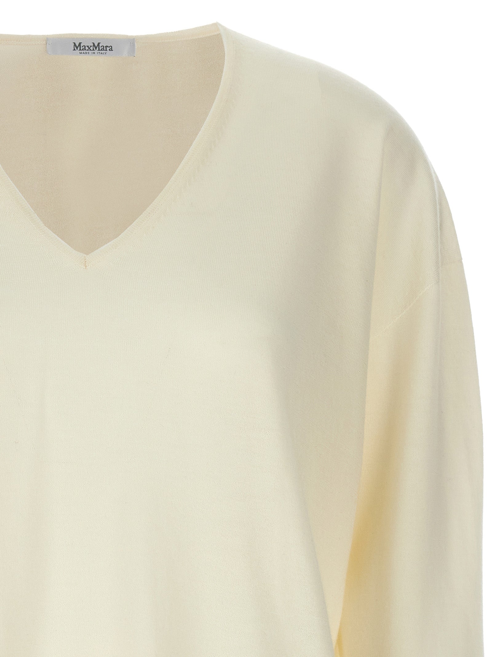 Max Mara White Cashmere Women's Cardigan