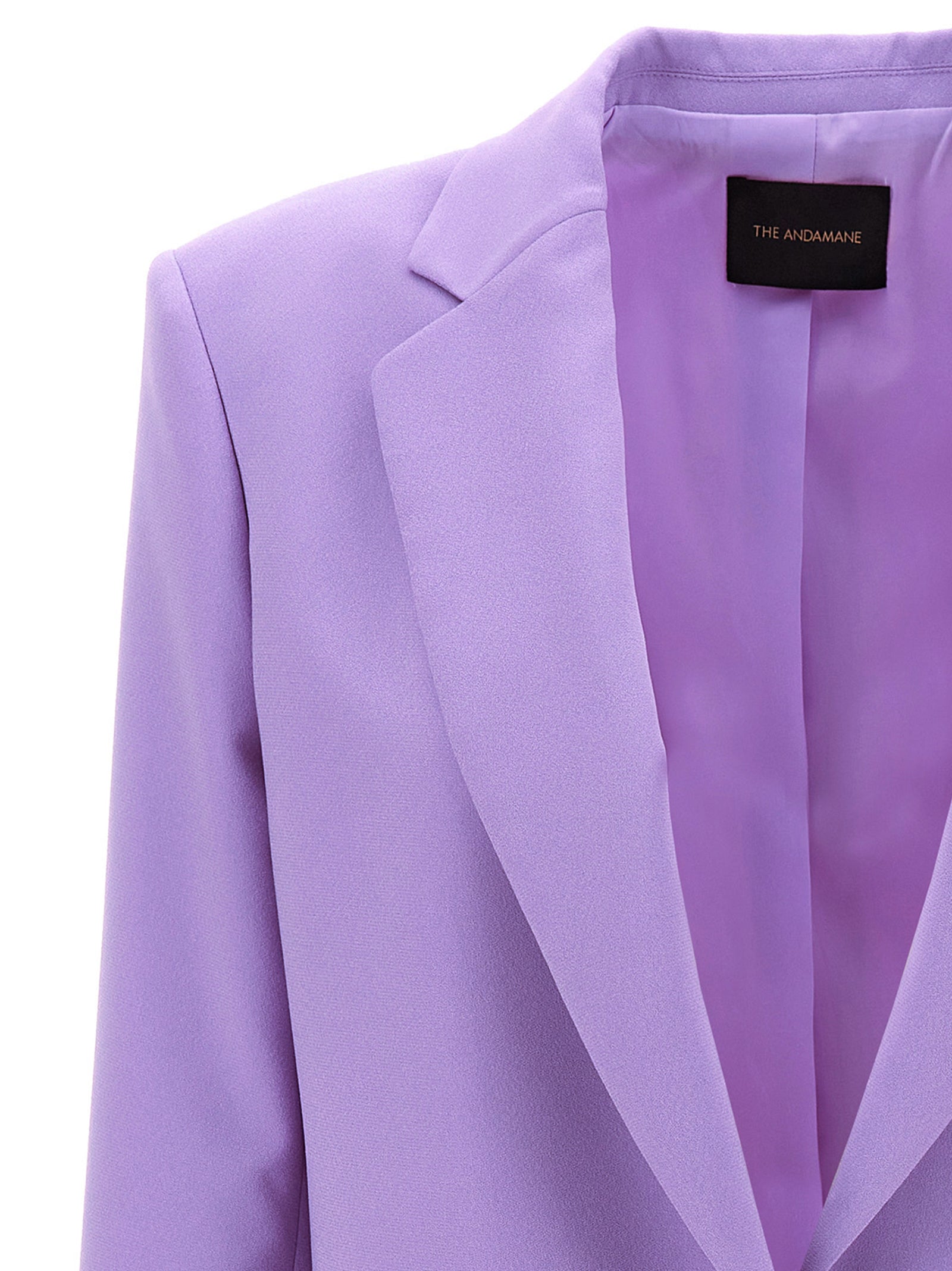 The Andamane Purple Polyester Women's Blazer