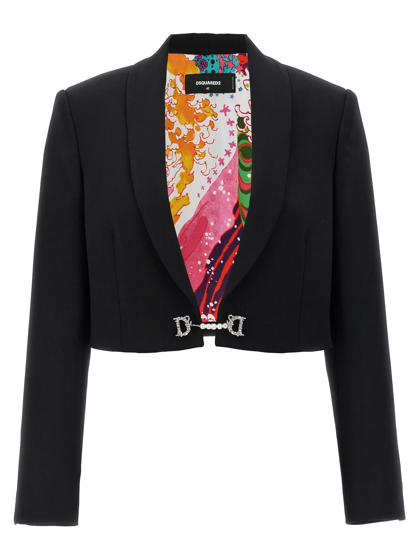 Dsquared² Black Polyester Full-Length Women's Jacket