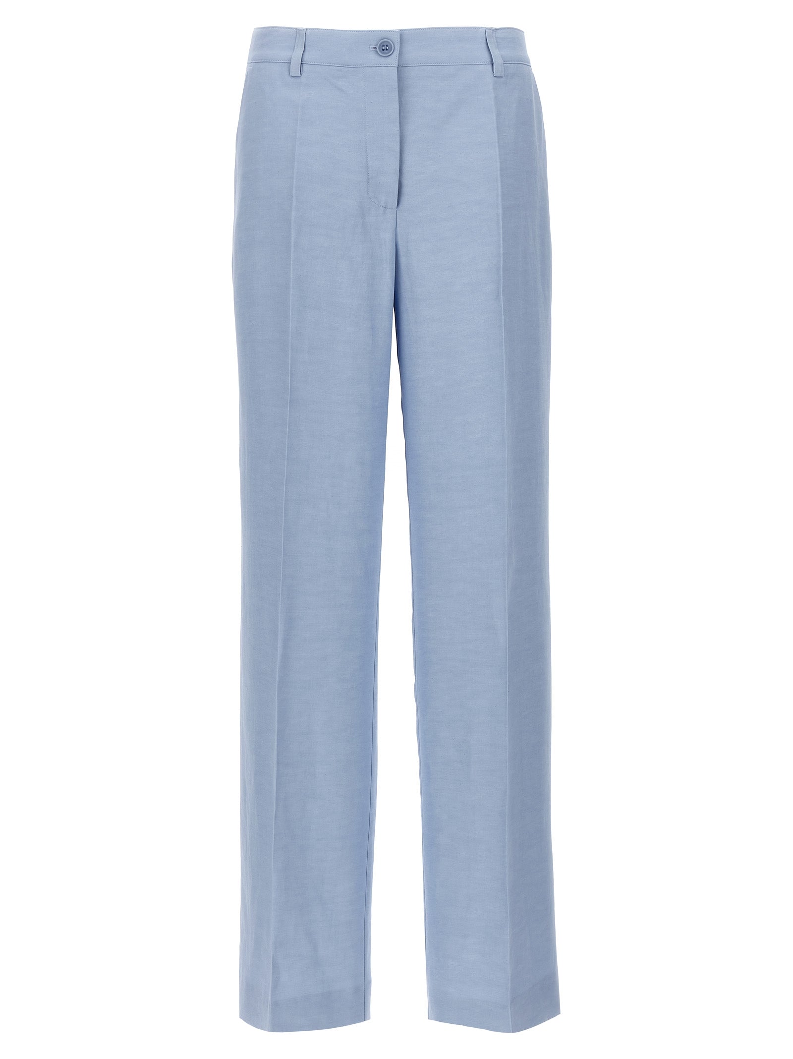 P.A.R.O.S.H. Blue Viscose Casual Women's Pants