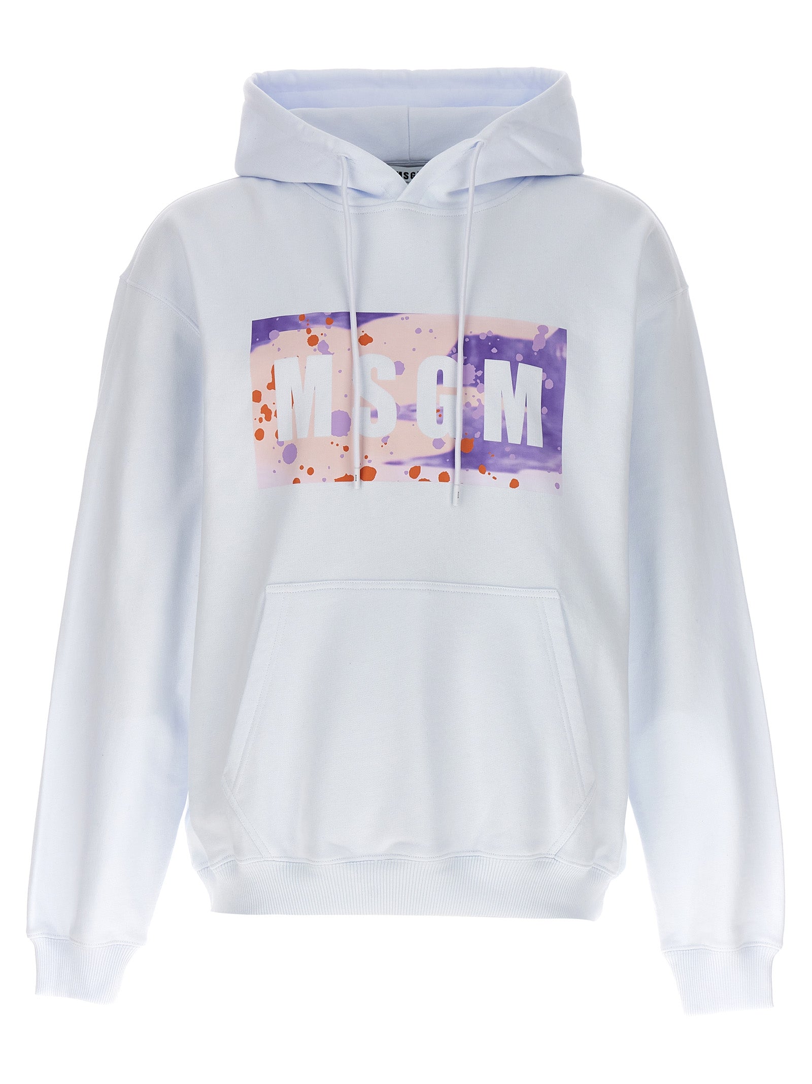 MSGM White Cotton Men's Sweatshirt