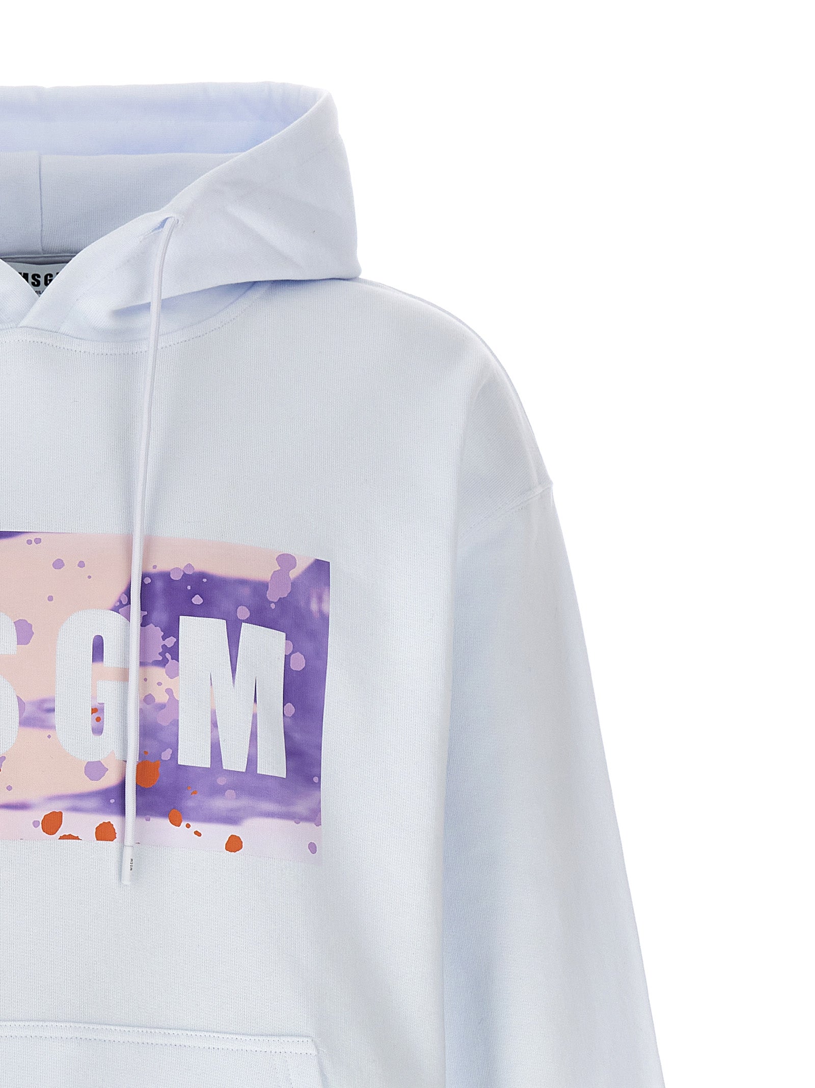 MSGM White Cotton Men's Sweatshirt
