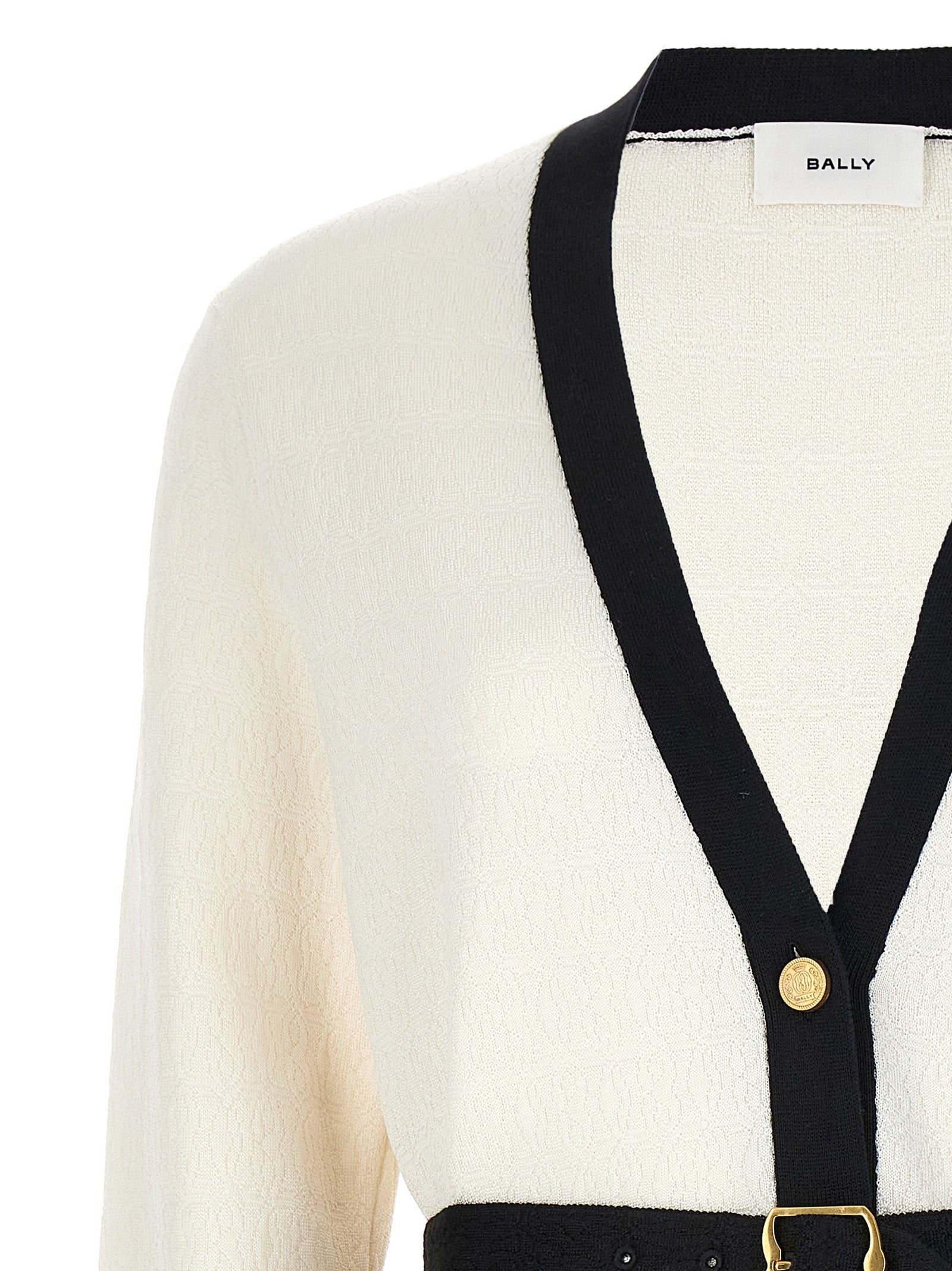Bally Bicolor Viscose Women's Cardigan