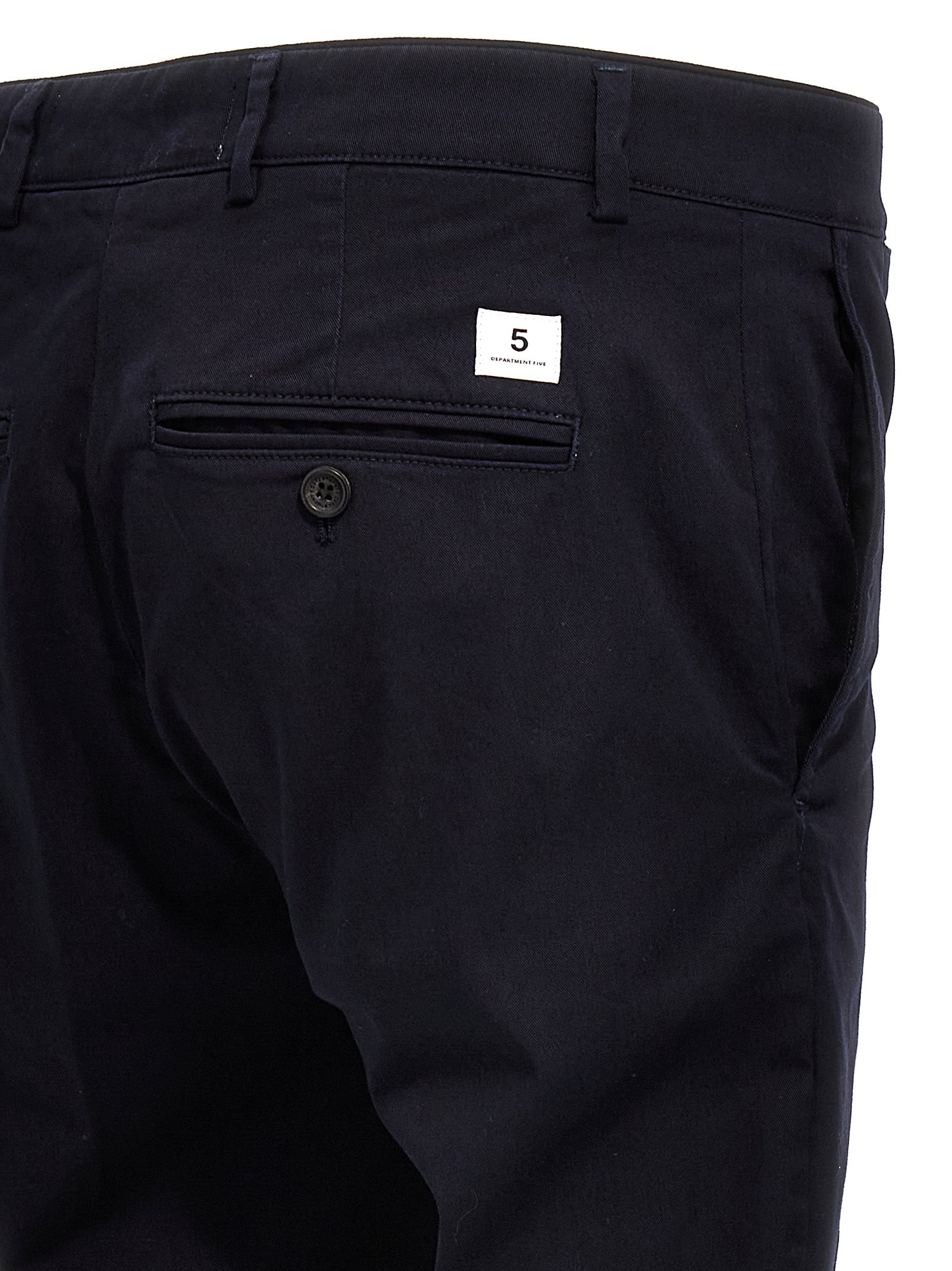 Department 5 Blue Cotton Casual Men's Pants
