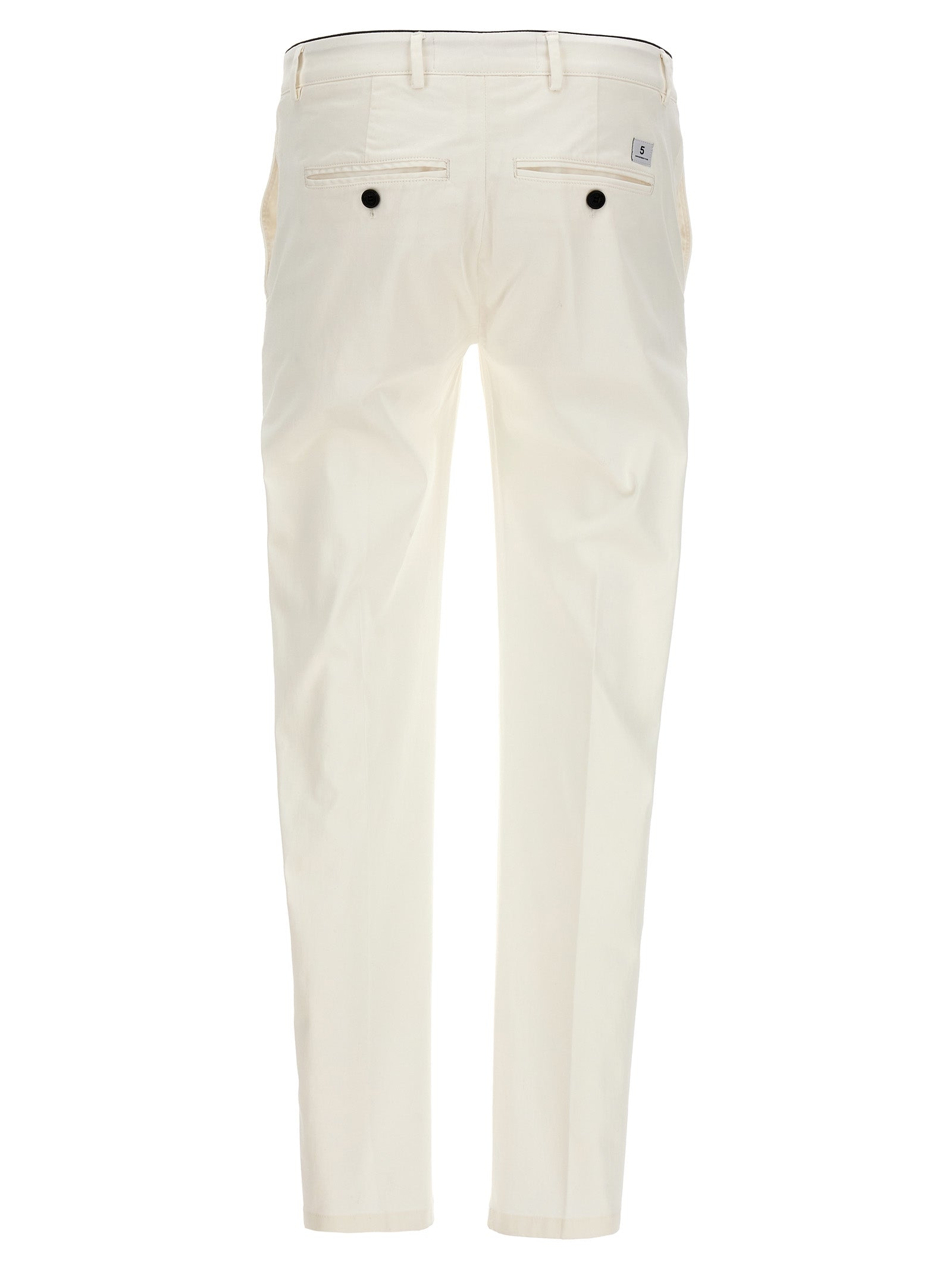 Department 5 White Cotton Casual Men's Pants