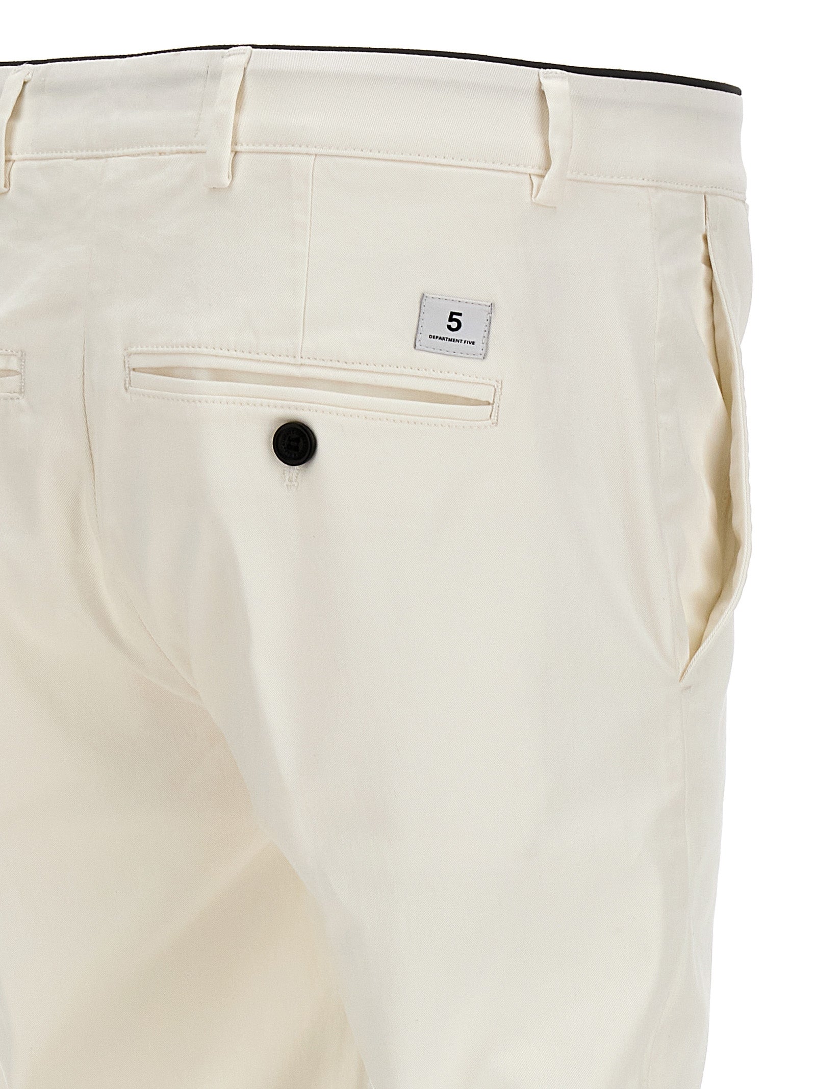 Department 5 White Cotton Casual Men's Pants